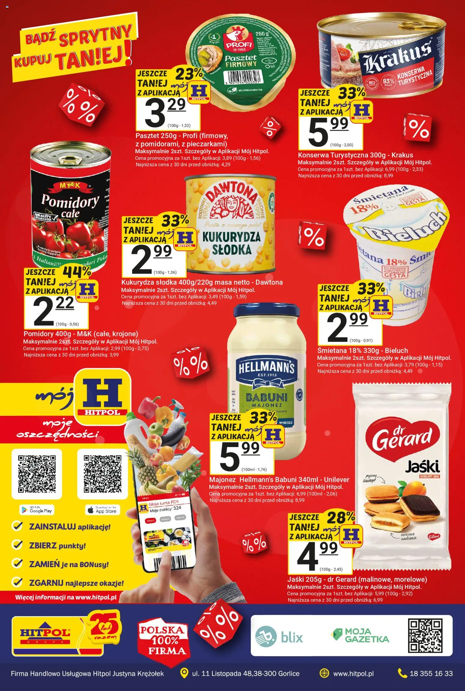 Hitpol Gazetka od 07.11.2025 | Strona: 8 | Produkty: Karta, Kukurydza słodka, Kukurydza, Pomidory