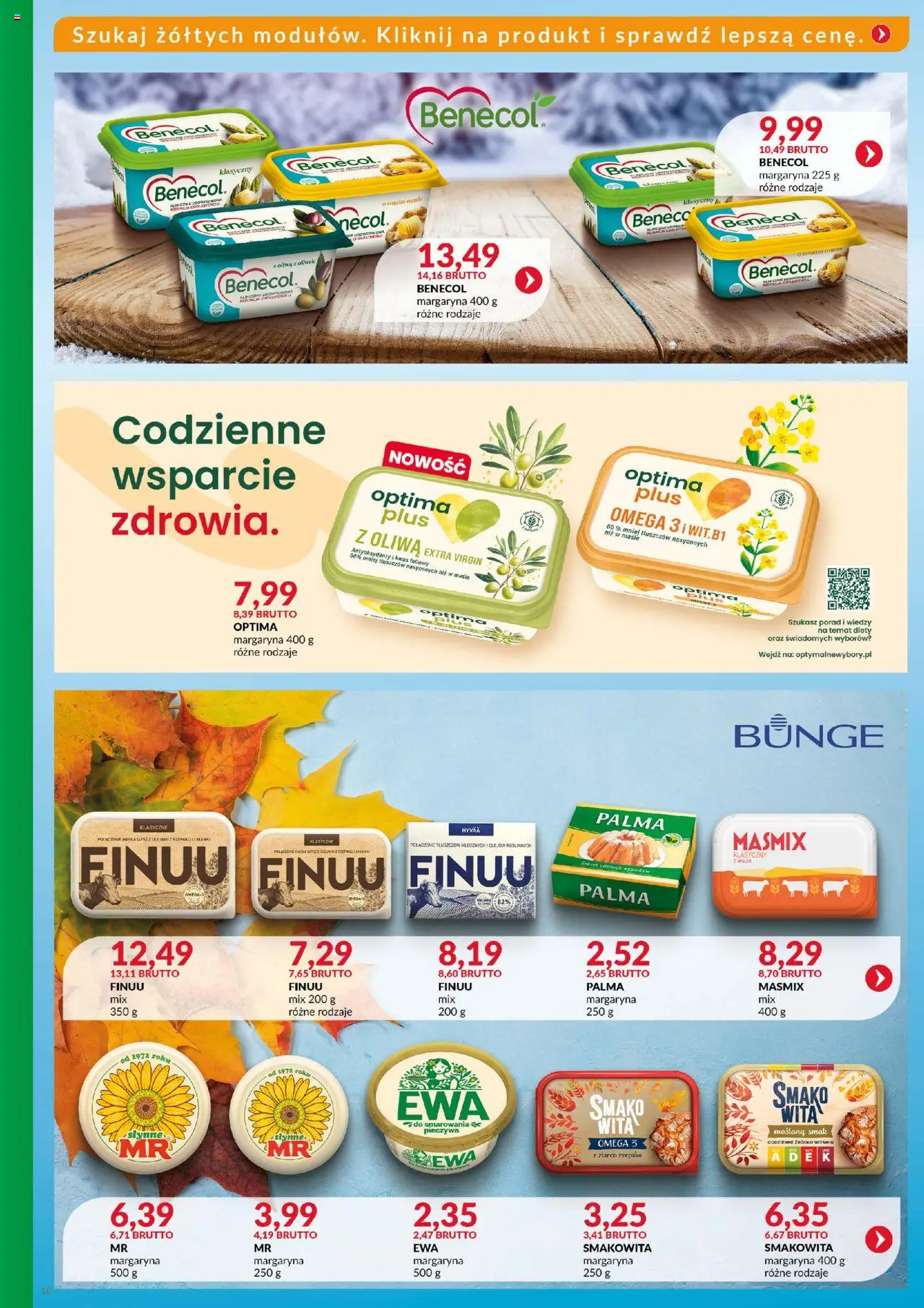 Eurocash Gazetka - Katalog Artykułów Spożywczych od 19.10.2025 | Strona: 18 | Produkty: Oliwa z oliwek, Margaryna, Oliwa extra virgin