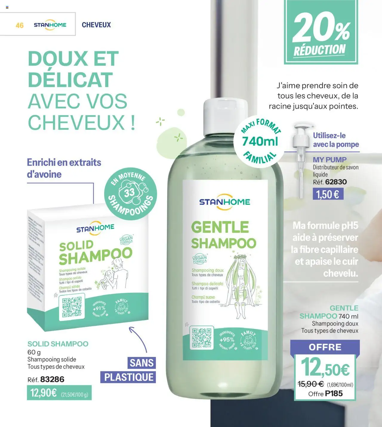 {H1} | Page: 46 | Produits: Shampooing, Savon