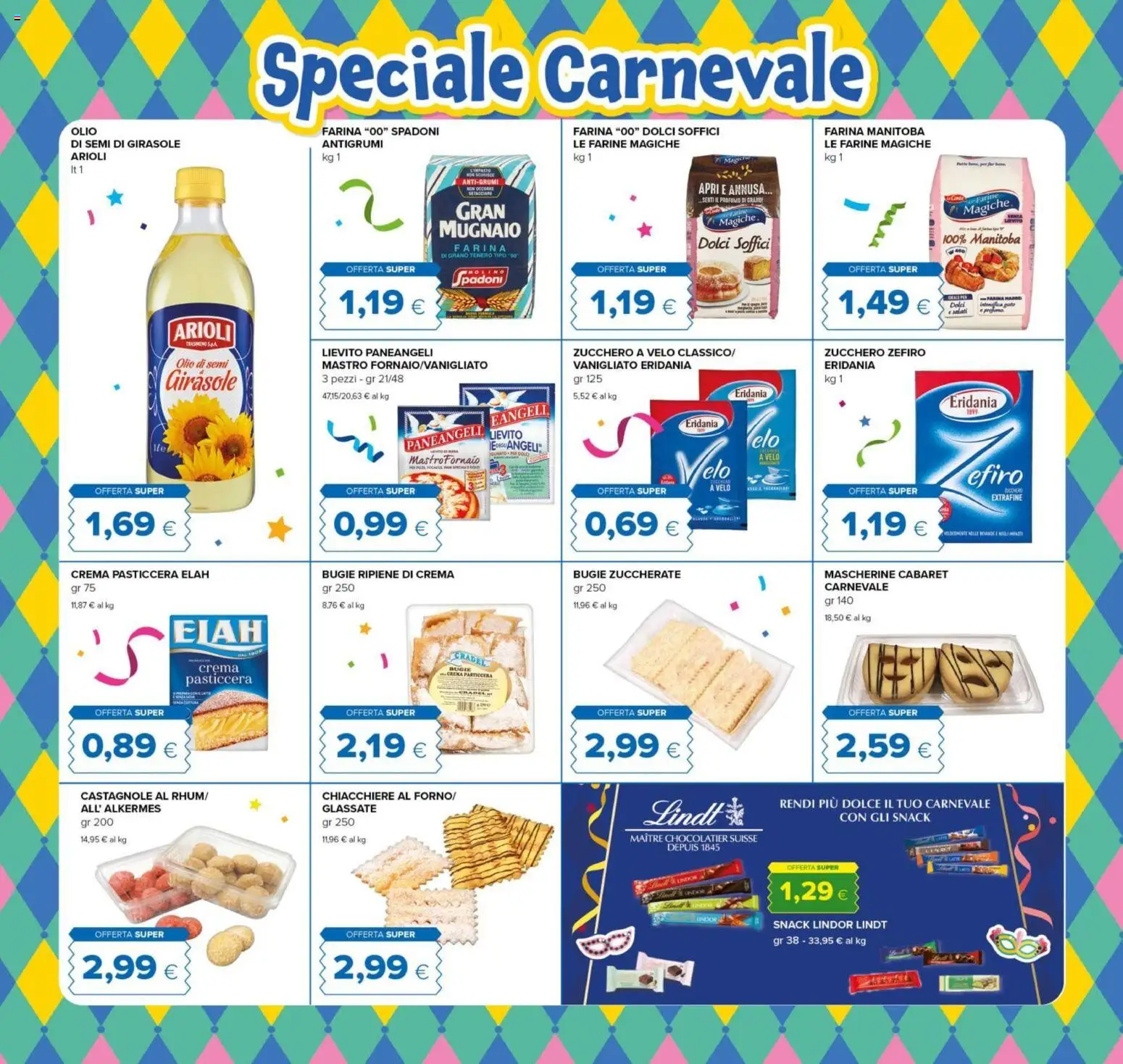 Volantino Tigre del 28.01.2026 | Pagina: 2 | Prodotti: Crema, Zucchero, Farina, Profumo