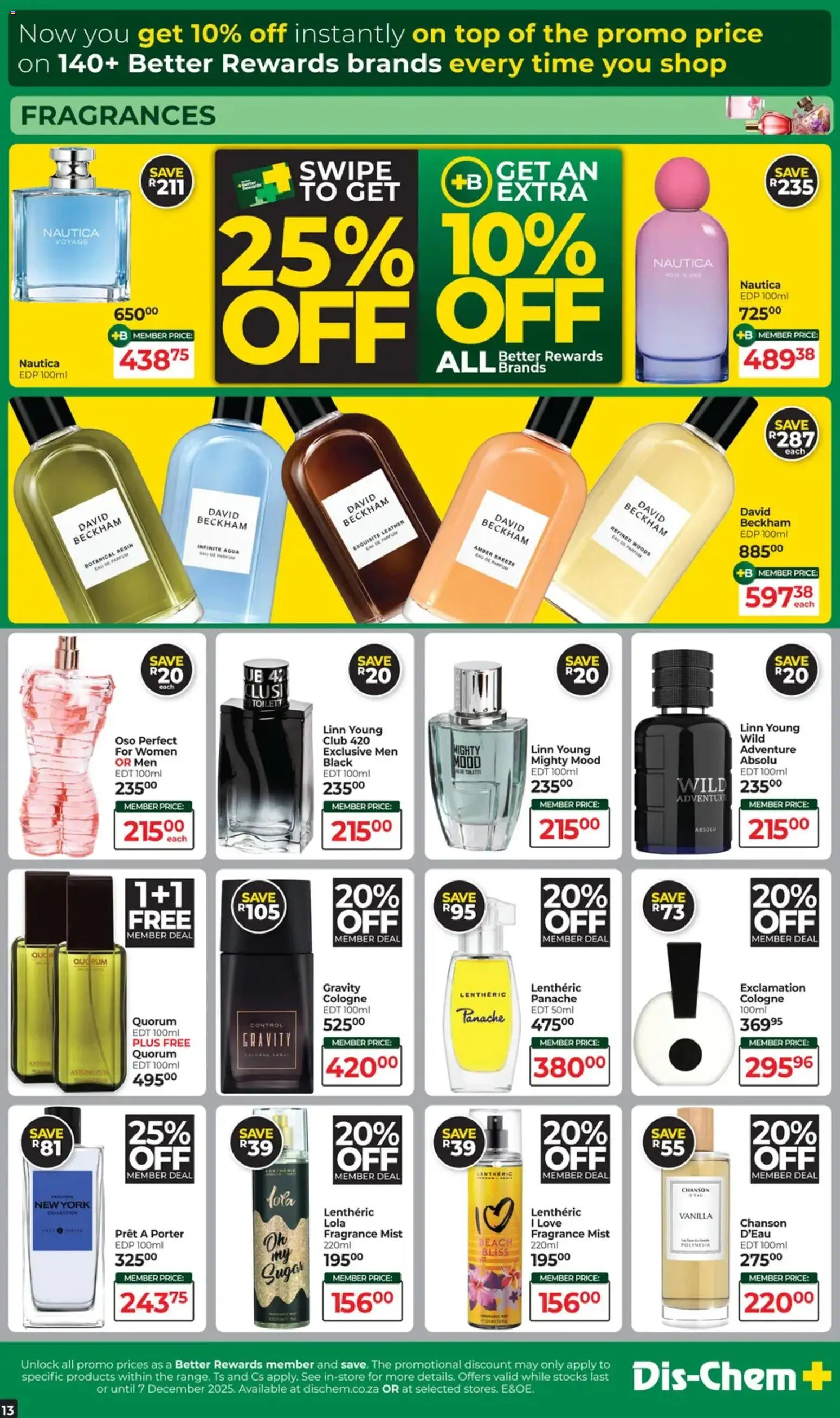 New Dis-Chem catalogue – valid from 18.11.2025 | Page: 13 | Products: Fragrance