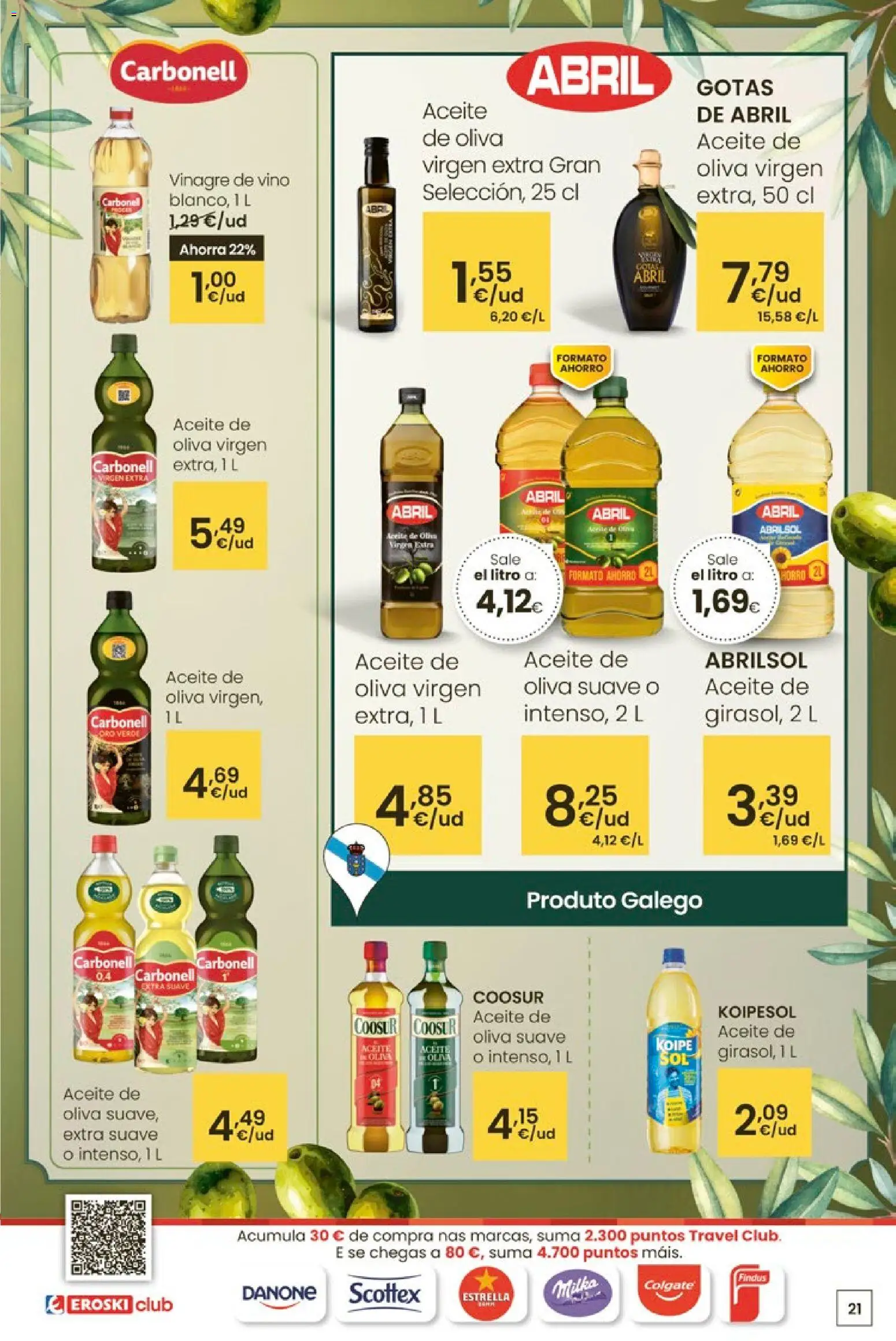 Eroski - Oferta │ válido desde el 12.03.2026 | Página: 21 | Productos: Aceite, Vino, Aceite de oliva, Δεξαμενή