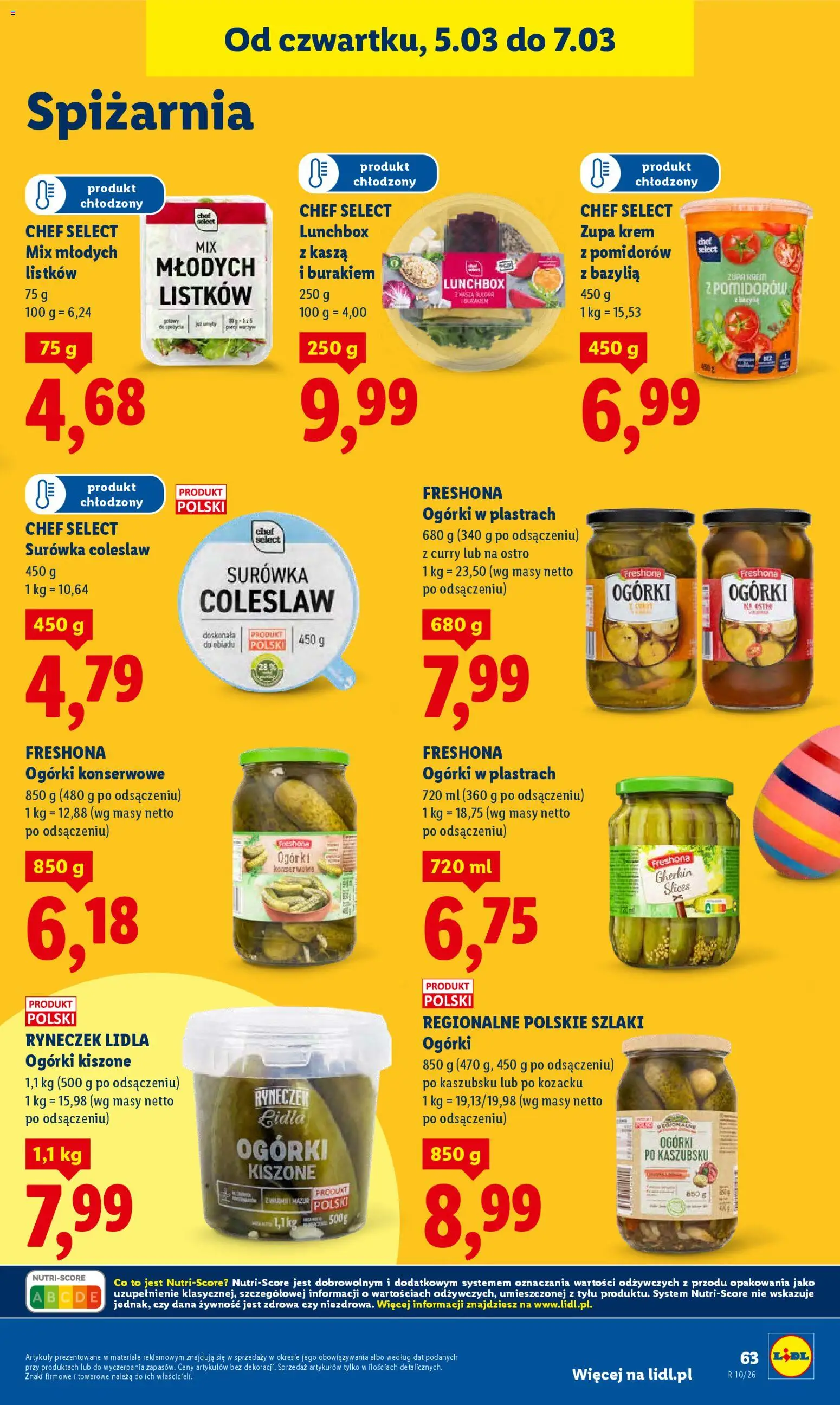 Lidl Polsko leták od 05.03.2026 | Strana: 65 | Produkty: Coleslaw, Krém, Bulgur