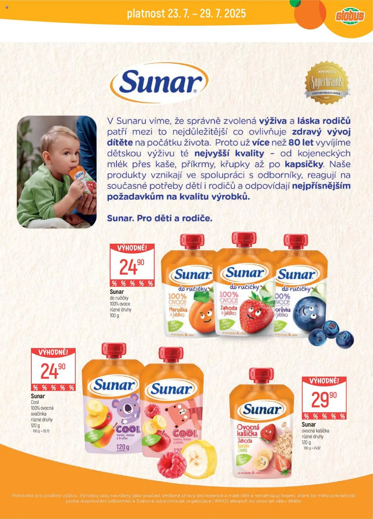 Globus leták - Liberec od 23.07.2025 | Strana: 32 | Produkty: Ovoce, Mango, Globus, Sunar
