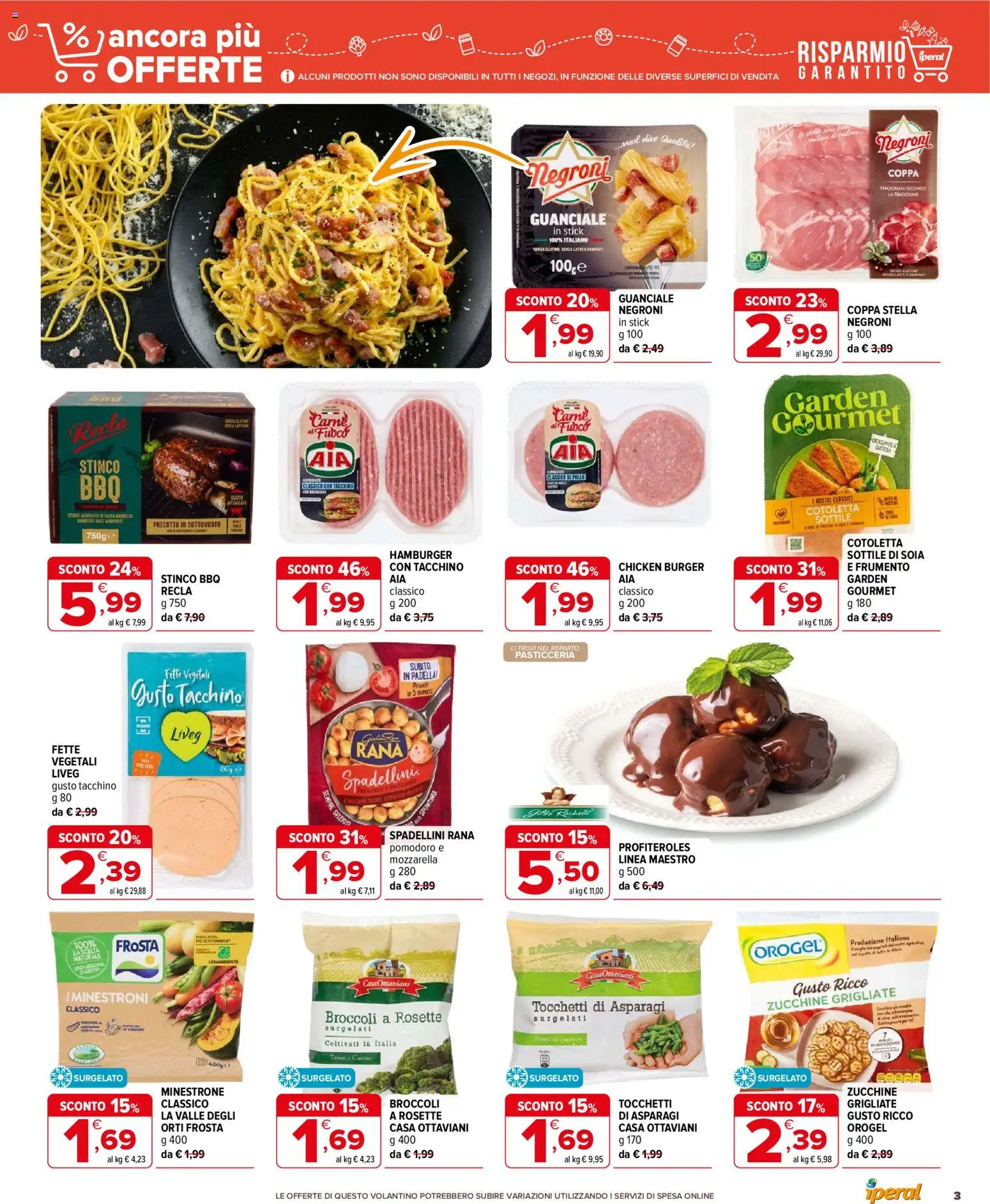 Volantino Iperal del 21.01.2026 | Pagina: 3 | Prodotti: Pollo, Tacchino, Mozzarella, Latte
