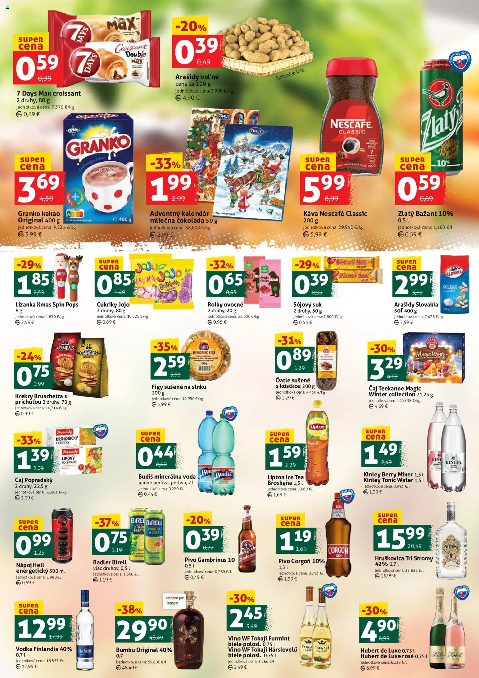 Nové COOP Jednota akcie – leták je platný od 28.11.2025 | Strana: 3 | Produkty: Mixér, Voda, Hubert de Luxe