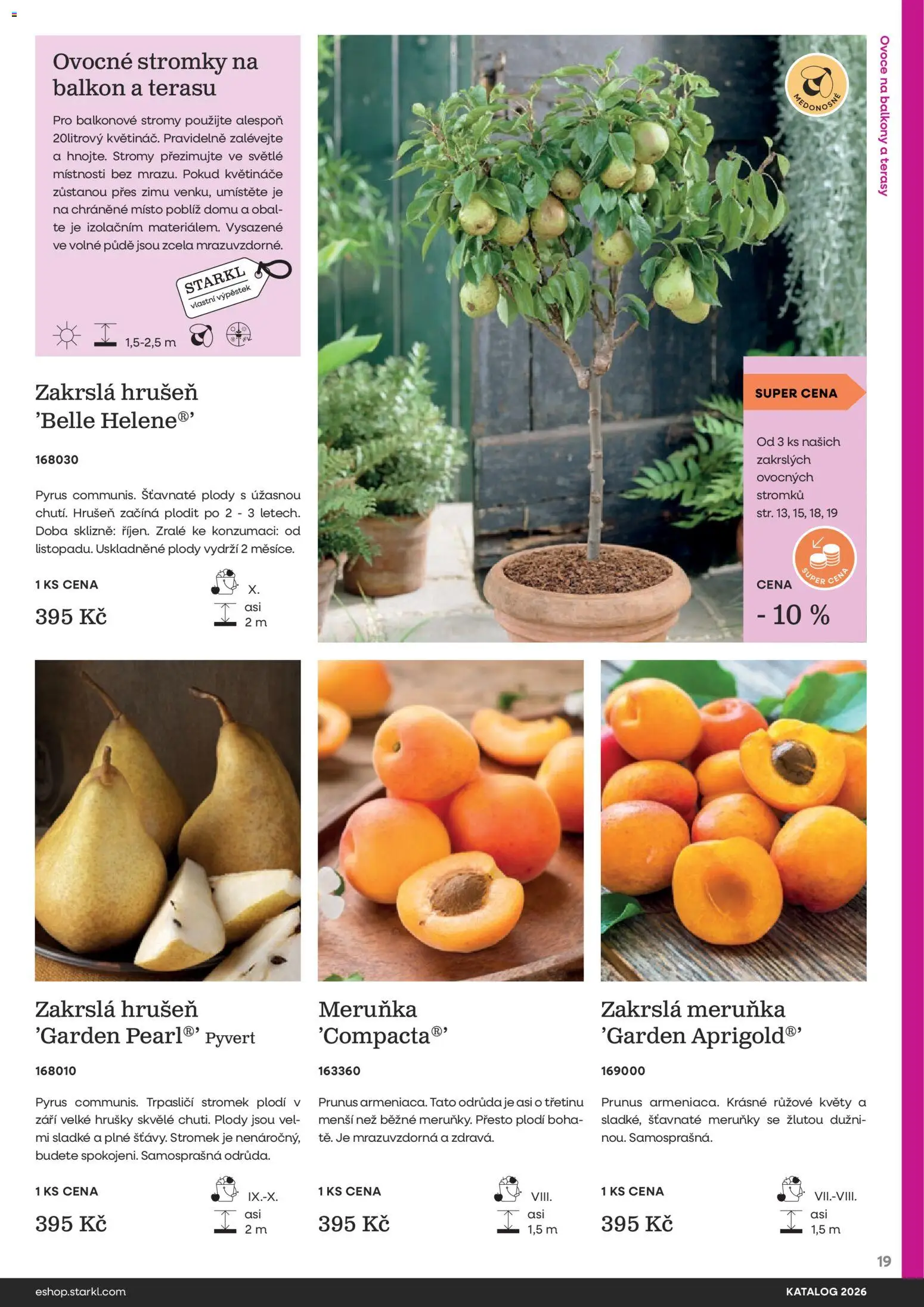 Starkl katalog od 25.02.2026 | Strana: 19 | Produkty: Ovoce, Květináče, Hrušky, Meruňky
