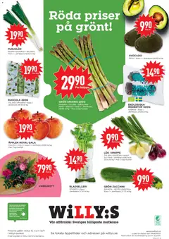 AVOCADO, PERU Klass 1 - Förhandsvisning av reklamblad från butik Willys aktuell från 06.04.2026 | Sida: 8 | Produkter: Avocado, Galler, Zucchini, Ruccola