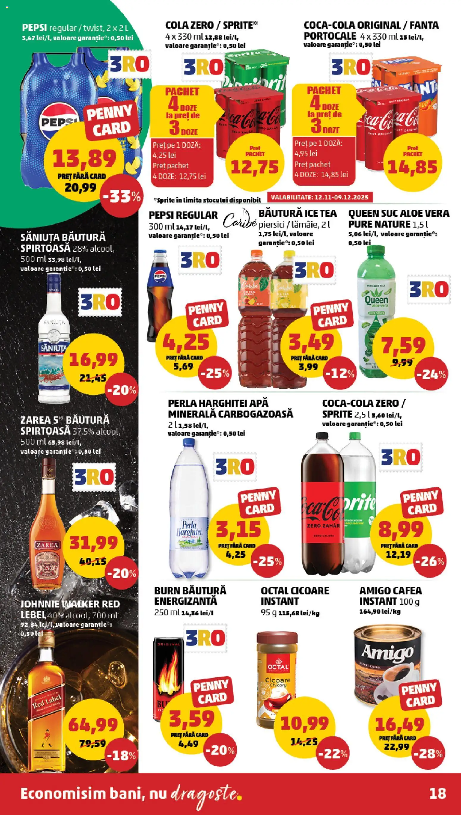 Noul catalog PENNY – valabil de la 12.11.2025 | Pagină: 18 | Produse: Aloe vera, Yazı tahtası kalemi, Portocale, Ice tea