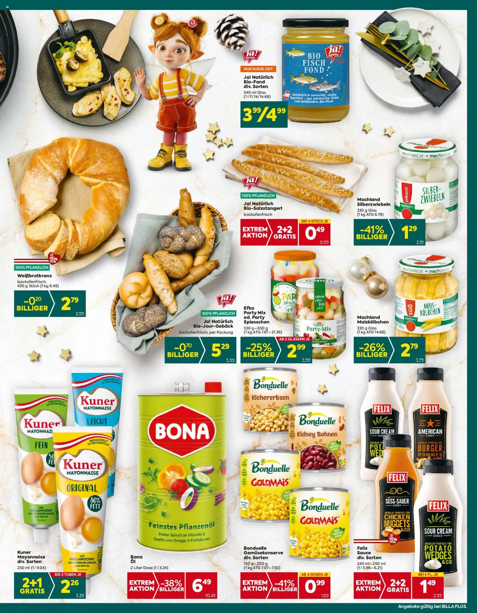 Billa Plus Flugblatt gültig ab 18.12.2025 | Seite: 8 | Produkte: Zwiebeln, Mayonnaise, Fisch