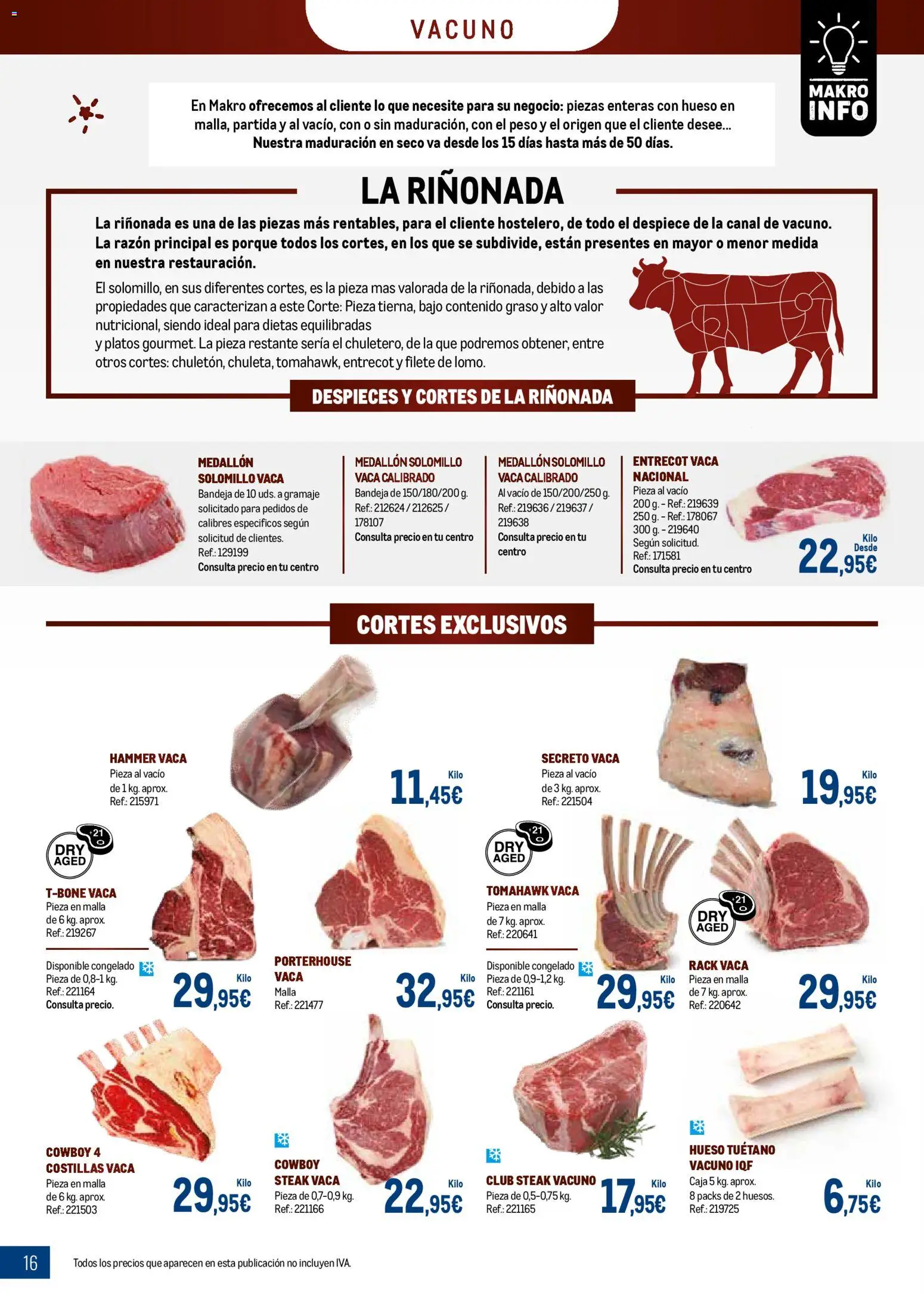 Makro - Especial Carnes Península │ válido desde el 03.11.2025 | Página: 16 | Productos: Peso, Filete, Bandeja, Caja