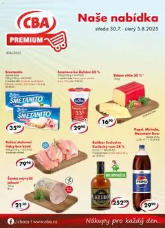 Náhled letáku CBA leták - Premium od 30.07.2025
