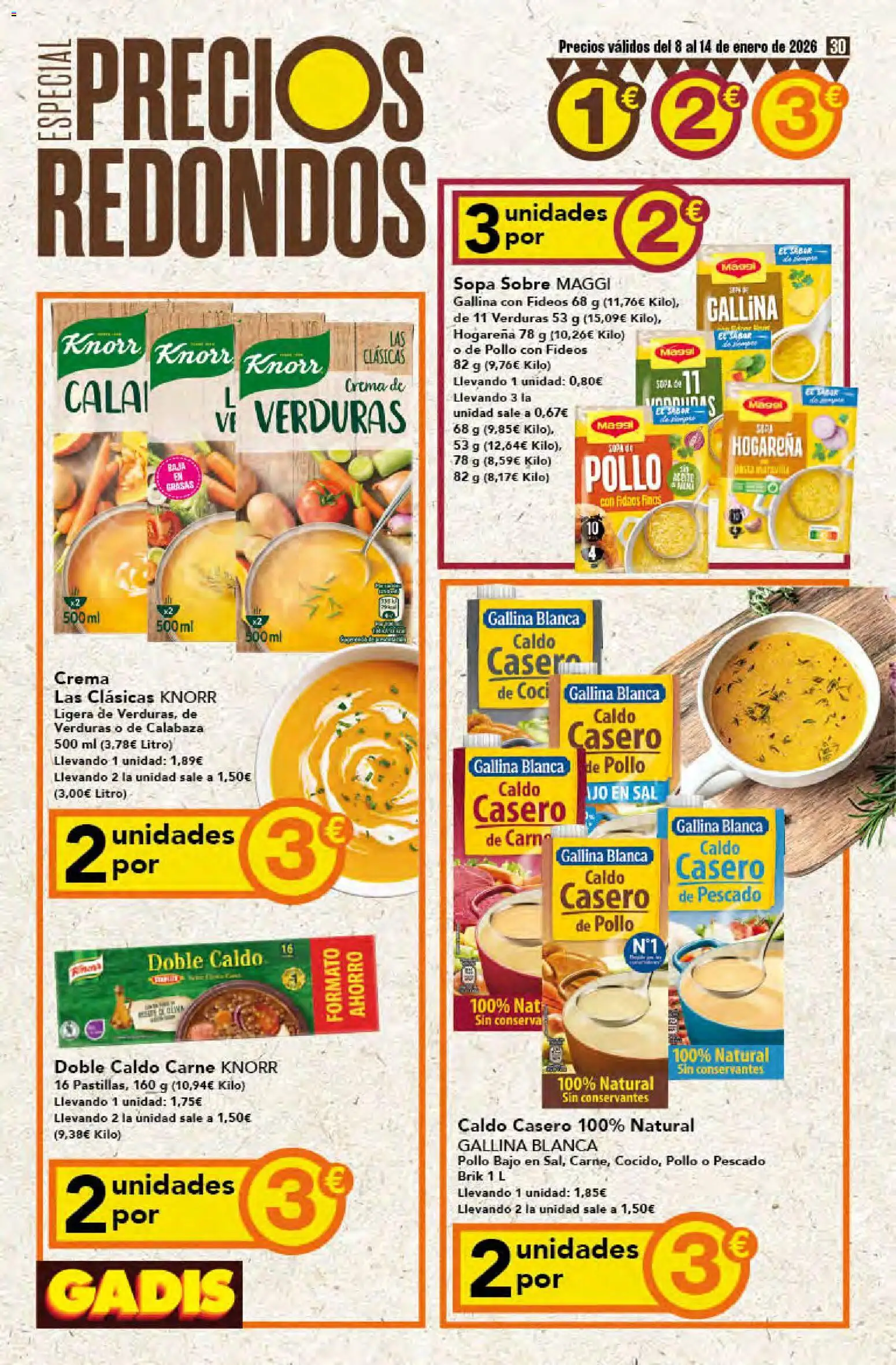 Gadis - folleto │ válido desde el 08.01.2026 | Página: 30 | Productos: Πράσινο τσάι, Pescado, Fideos, Pasta