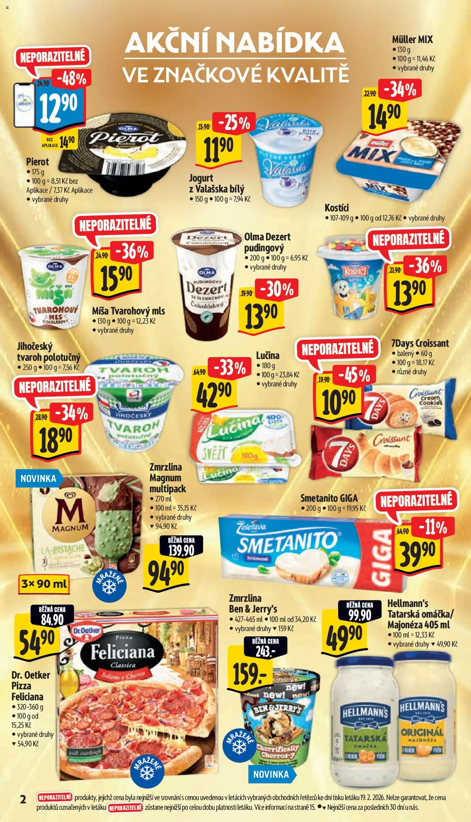 Albert leták - Supermarket od 25.02.2026 | Strana: 8 | Produkty: Lučina, Tvaroh, Hellmann's, Croissant