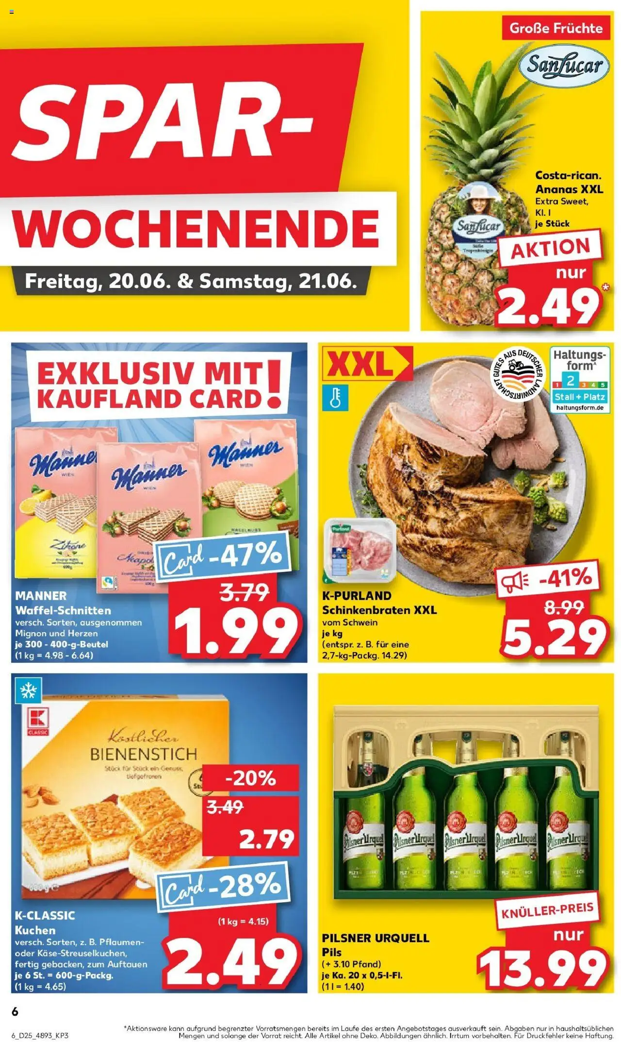 Kaufland prospekt Schwerin	 - gültig ab dem 22.06.2025 | Seite: 19 | Produkte: Pflaumen, Pils, Ananas, Pilsner urquell