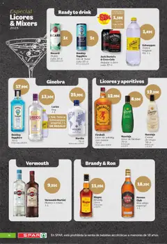 Spar folleto │ válido desde el 25.07.2025 | Página: 16 | Productos: Licor, Ginebra, Crema, Μαύρο πιπέρι