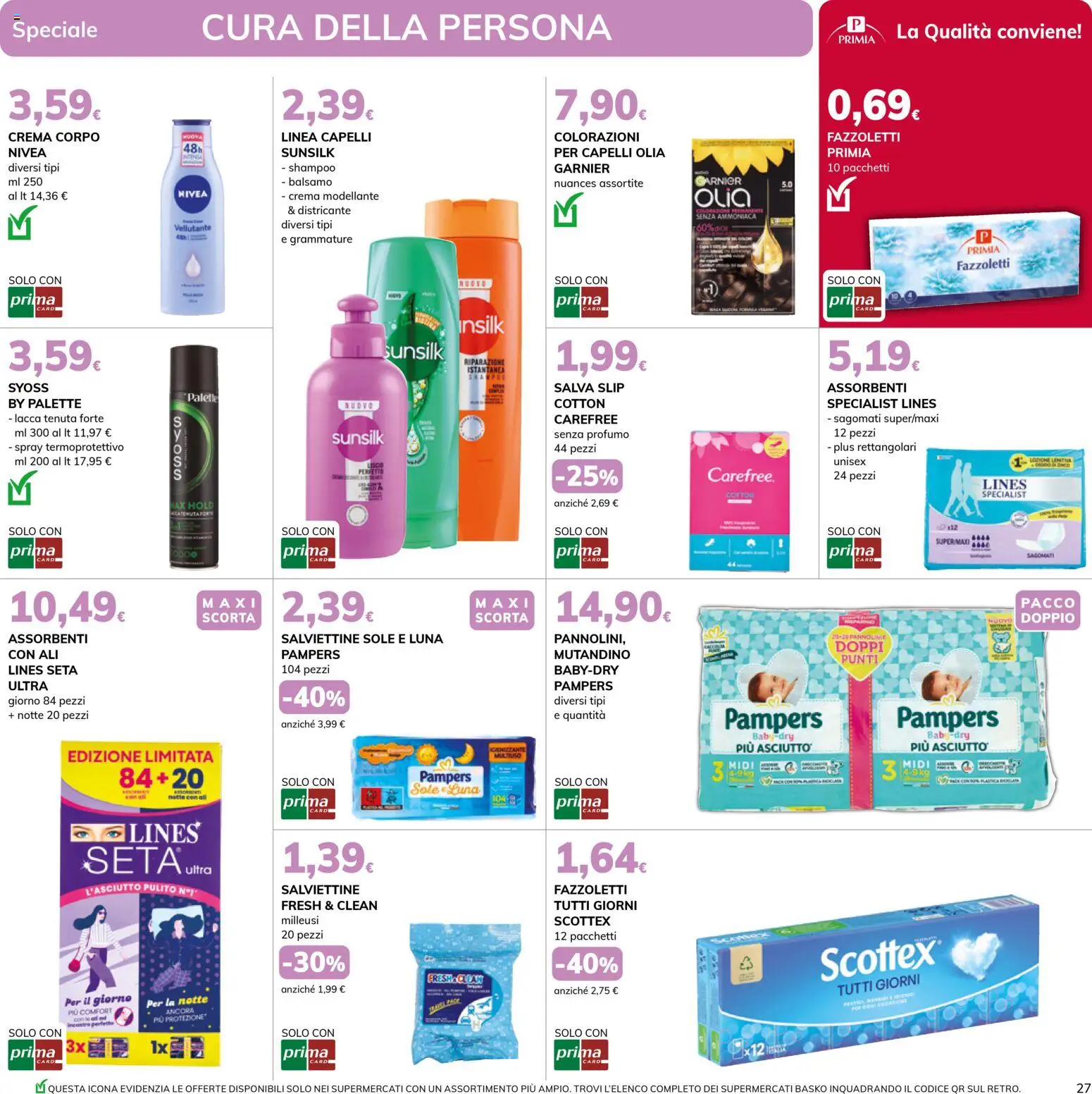 Volantino Basko del 10.03.2026 | Pagina: 27 | Prodotti: Shampoo, Balsamo, Crema, Slip
