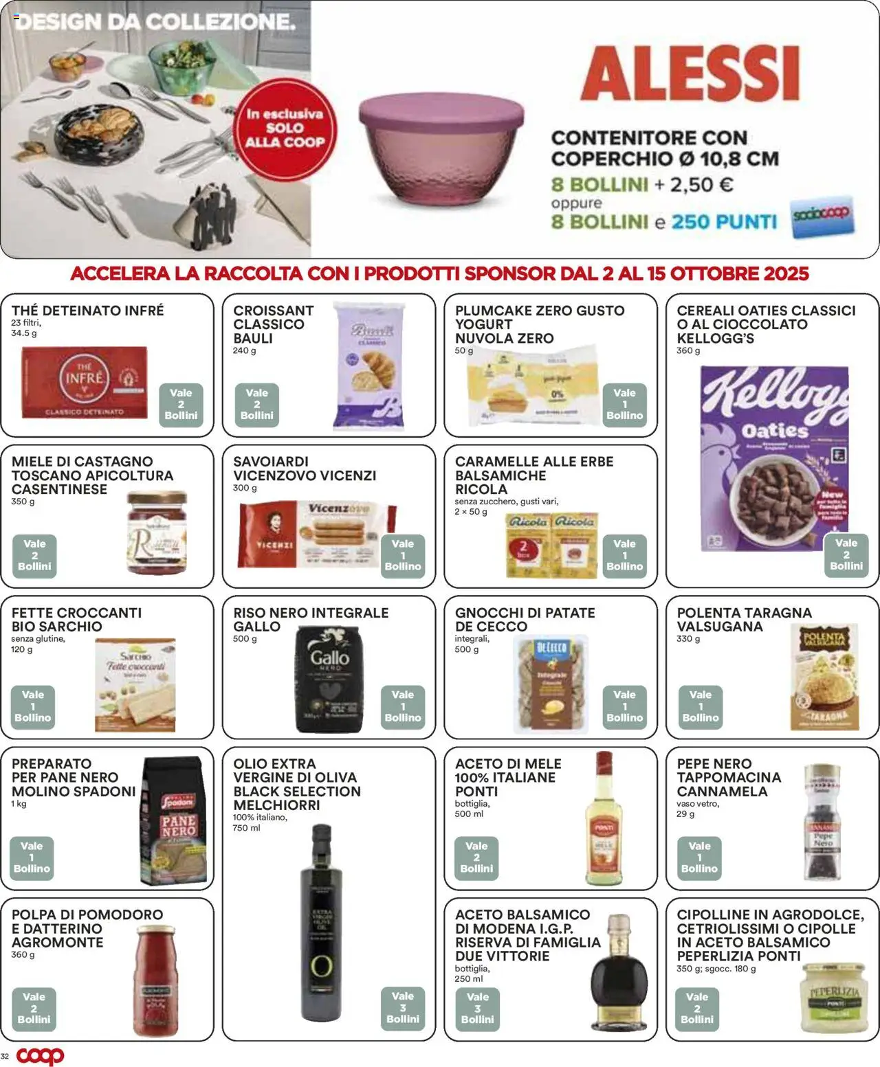Volantino COOP del 02.10.2025 | Pagina: 32 | Prodotti: Yogurt, Caramelle, Aceto, Miele