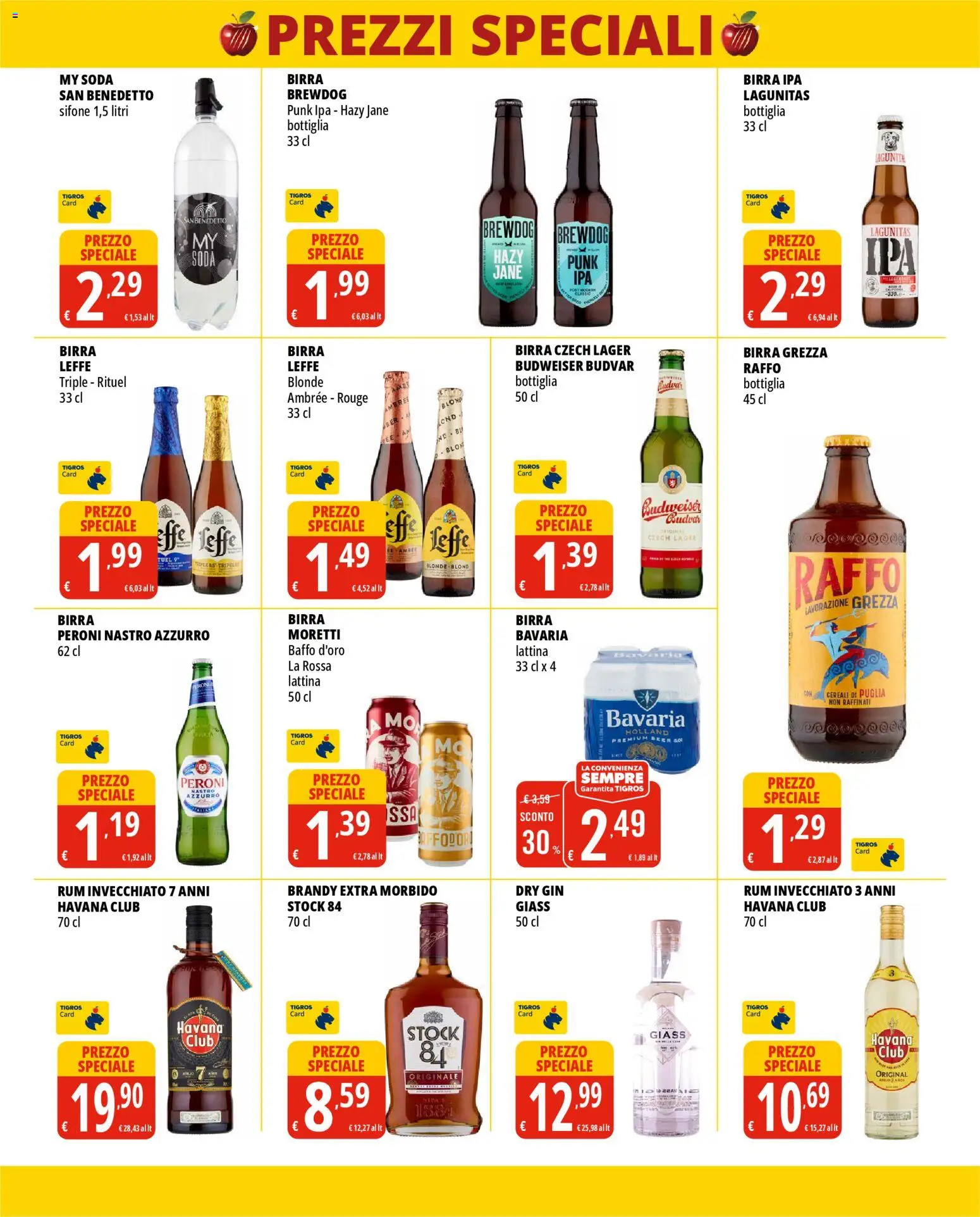 Volantino Tigros del 12.11.2025 | Pagina: 7 | Prodotti: Birra, Gin, Cereali, Bottiglia