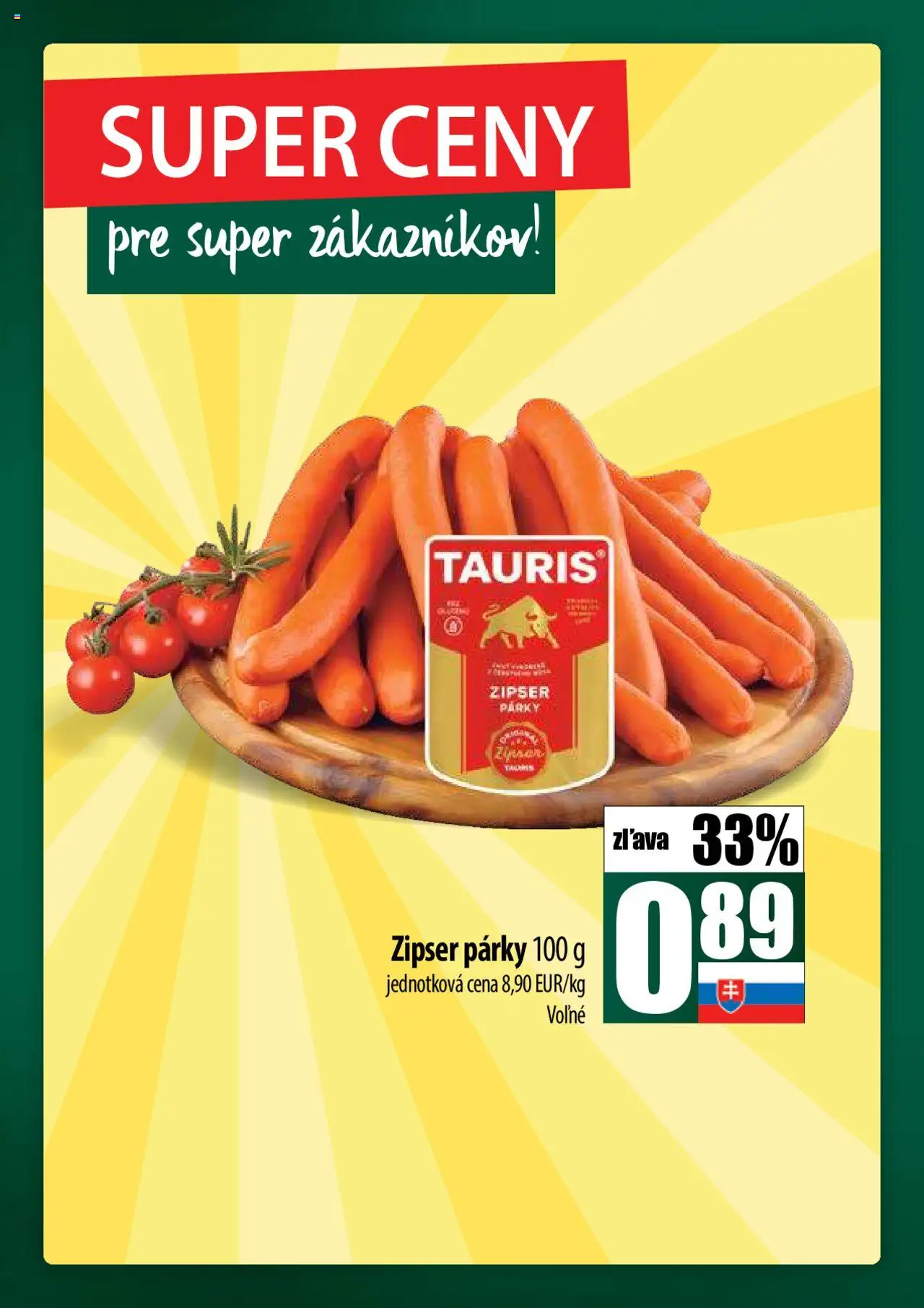 COOP Jednota široká ponuka │ platný od 21.08.2025 | Strana: 8 | Produkty: Párky