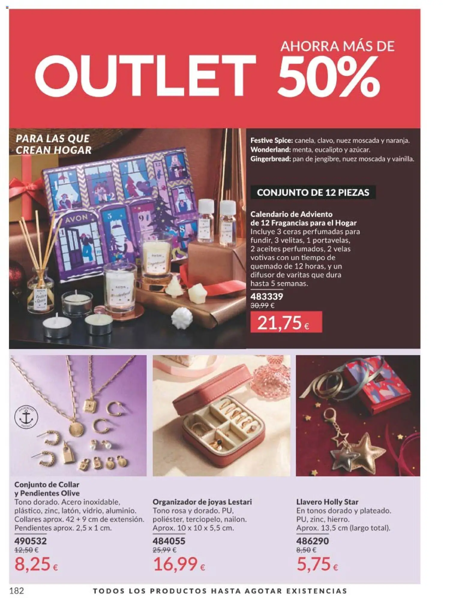 Catálogo AVON campaña 11 Black Friday │ válido desde el 01.11.2025 | Página: 182 | Productos: Pendientes, Pan, Organizador, Βραχιόλι