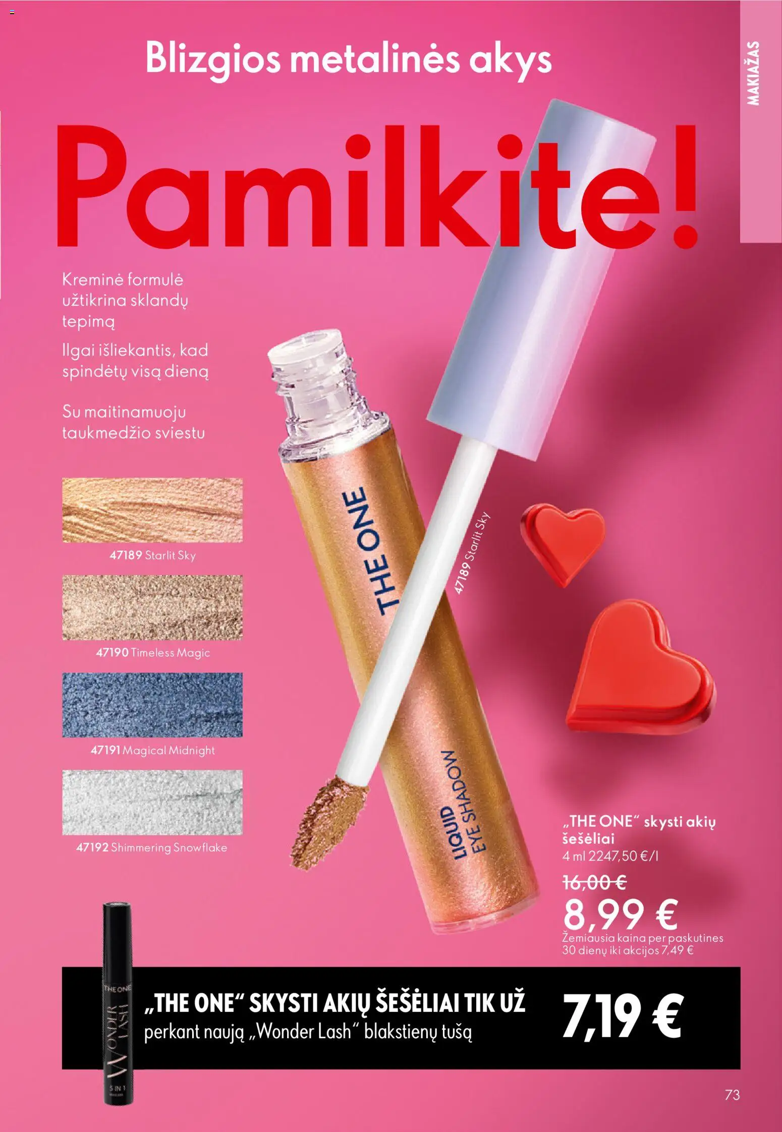 Oriflame akcijos nuo 28.01.2026 | Puslapis: 73 | Prekių: Makiažas, Akių šešėliai