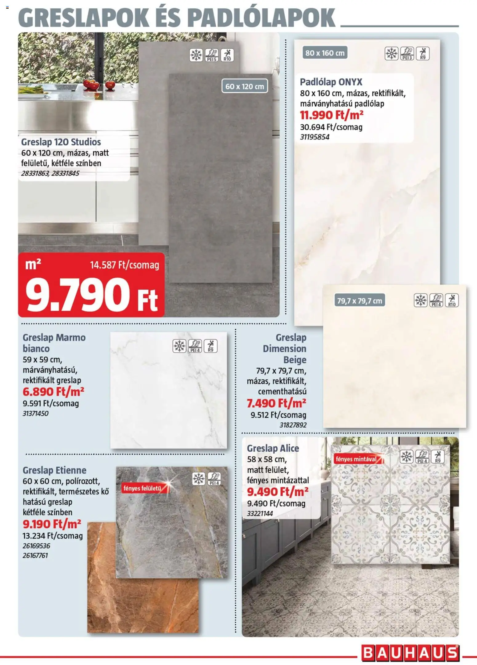 Bauhaus akciós ujság - amely érvényes a következő dátumtól: 05.03.2026 | Oldal: 29 | Termékek: Padlólap