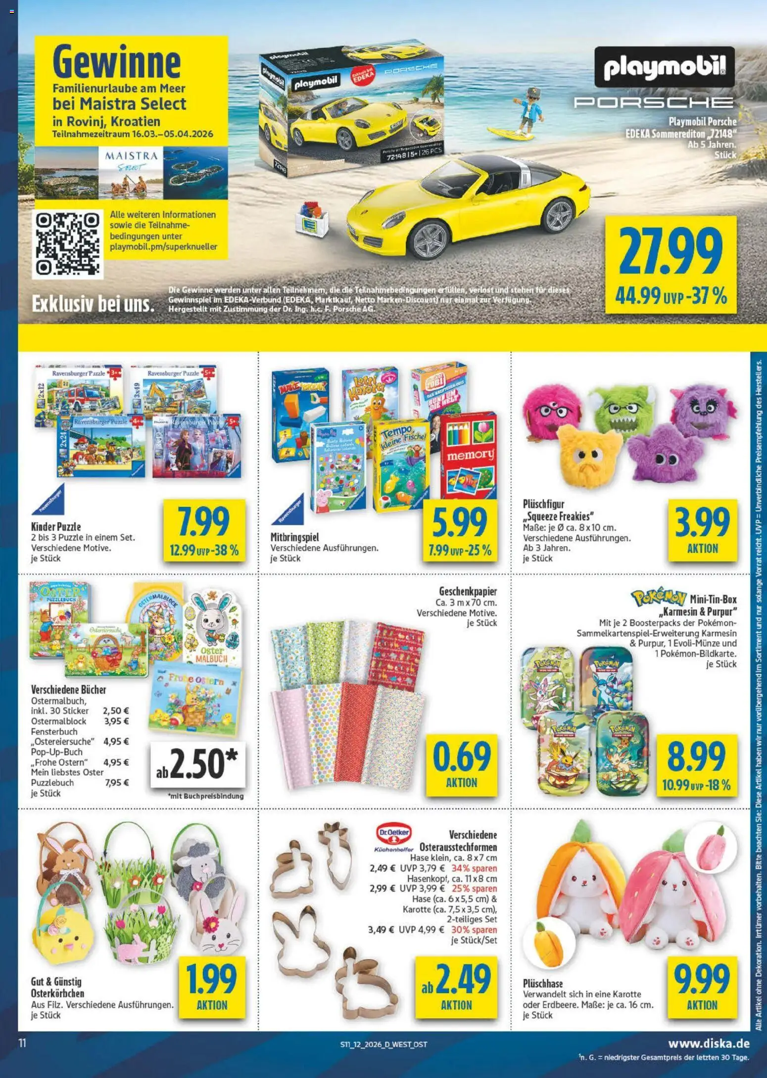 Diska Prospekt 	 – gültig ab 16.03.2026 | Seite: 11 | Produkte: Tempo, Karotte