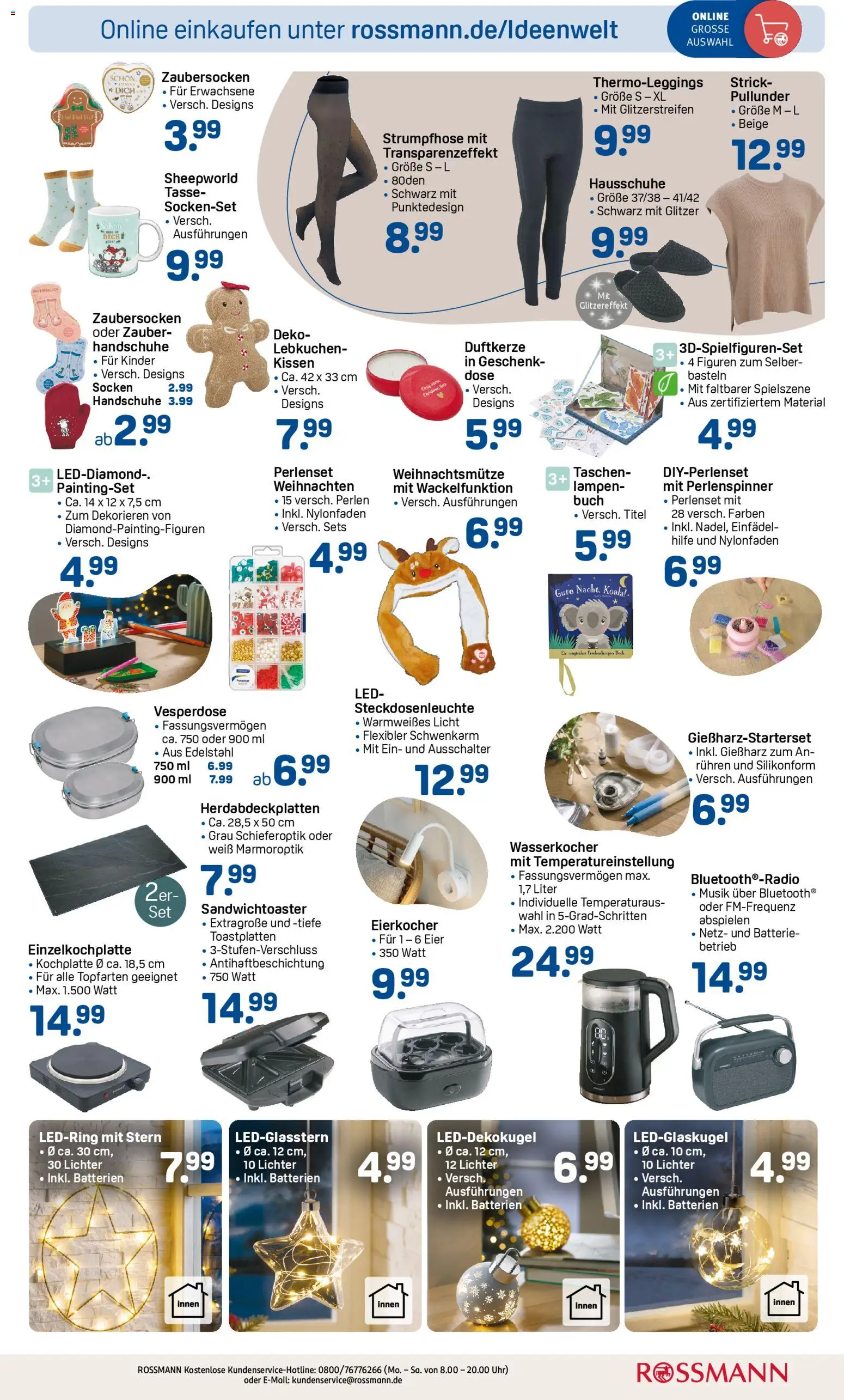Rossmann - Black Friday – gültig ab 24.11.2025 | Seite: 3 | Produkte: Wasserkocher, Eier, Eierkocher, Radio