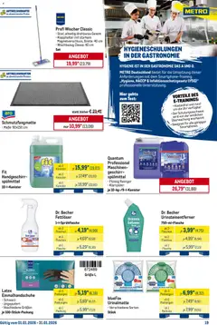 Metro  Monats-Menü ab 01.01.2026 gültig | Seite: 19 | Produkte: Duft, Schmutzfangmatte, Smartphones, Klarspüler