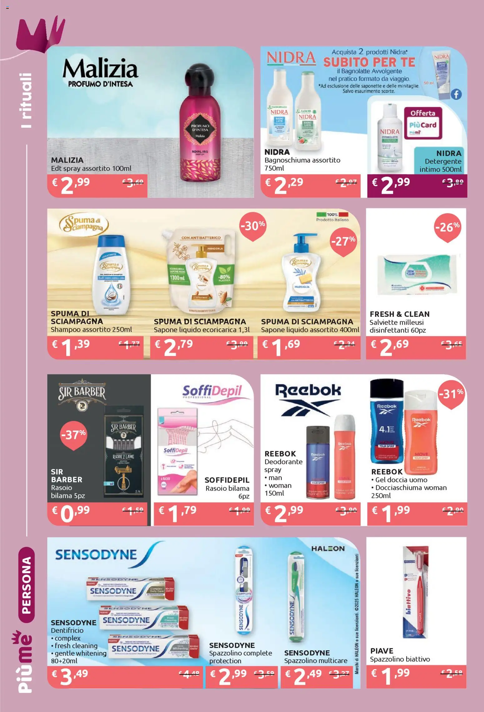 Volantino IperSoap del 17.11.2025 | Pagina: 14 | Prodotti: Rasoio, Spazzolino, Detergente, Doccia