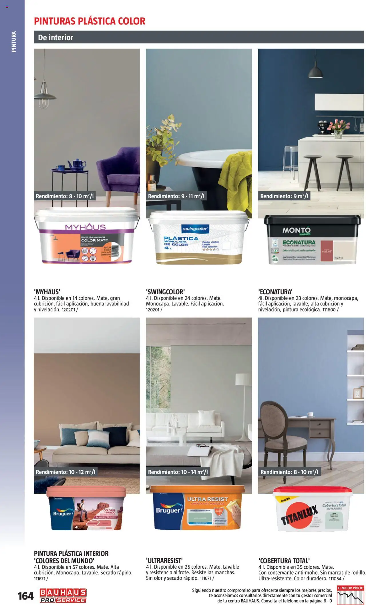 Bauhaus - ProService  │ válido desde el 24.02.2025 | Página: 164 | Productos: Té, Pintura plástica, Teléfono