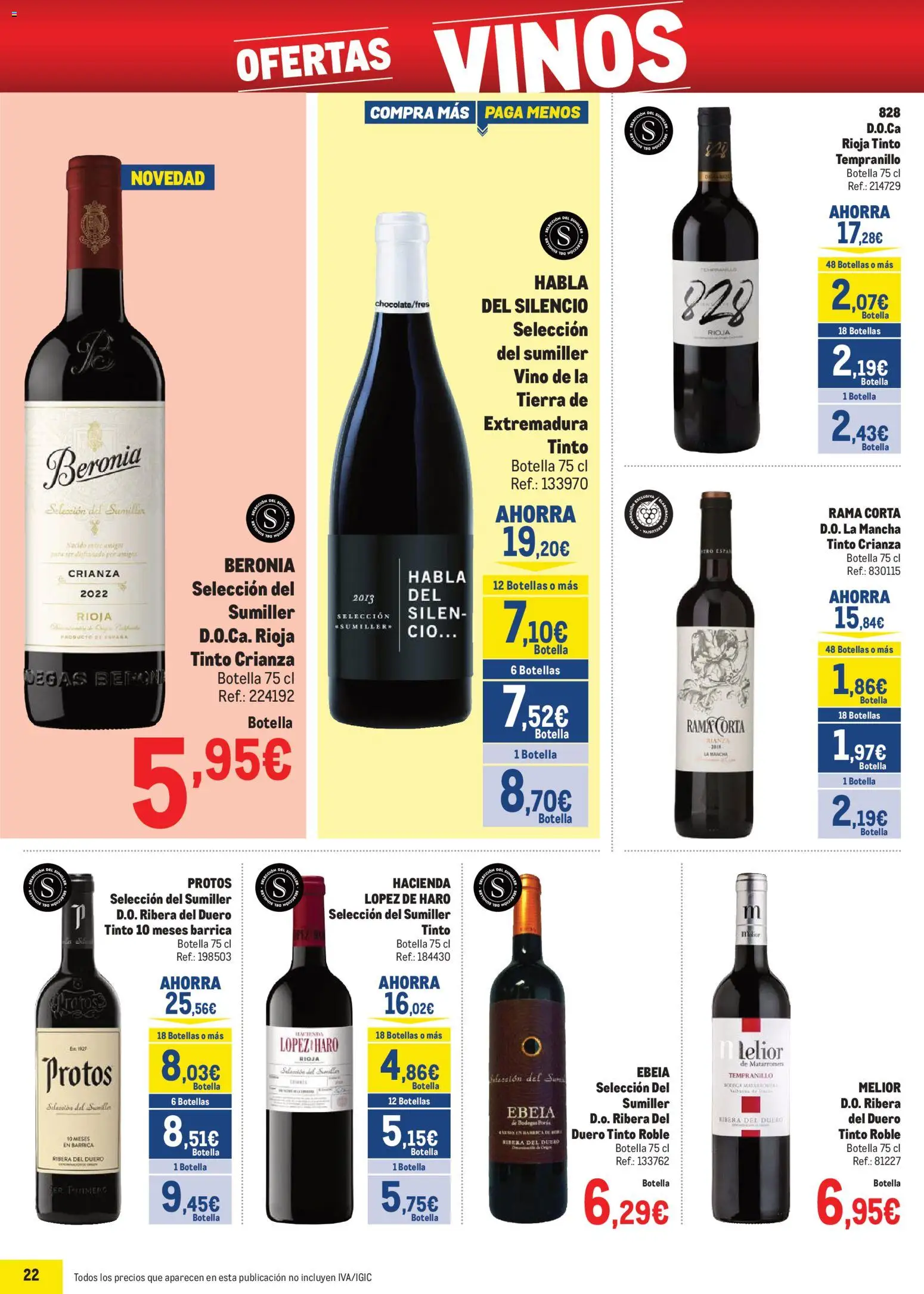 Makro - Precios Canarias │ válido desde el 06.01.2026 | Página: 22 | Productos: Vino