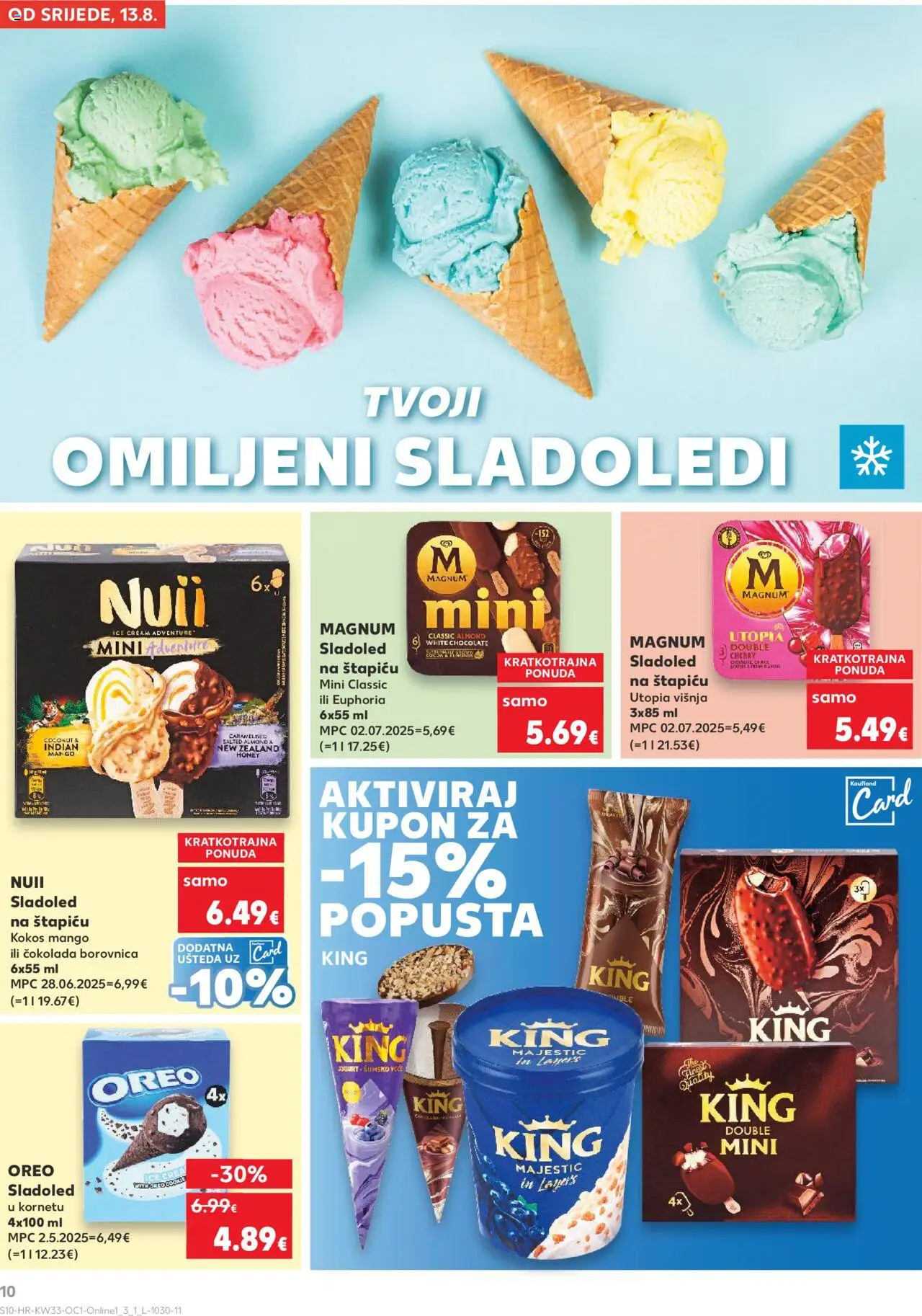 Kaufland katalog | vrijedi od 13.08.2025 | Stranica: 10 | Proizvodi: Čokolada, Sladoled, Mango, Borovnica