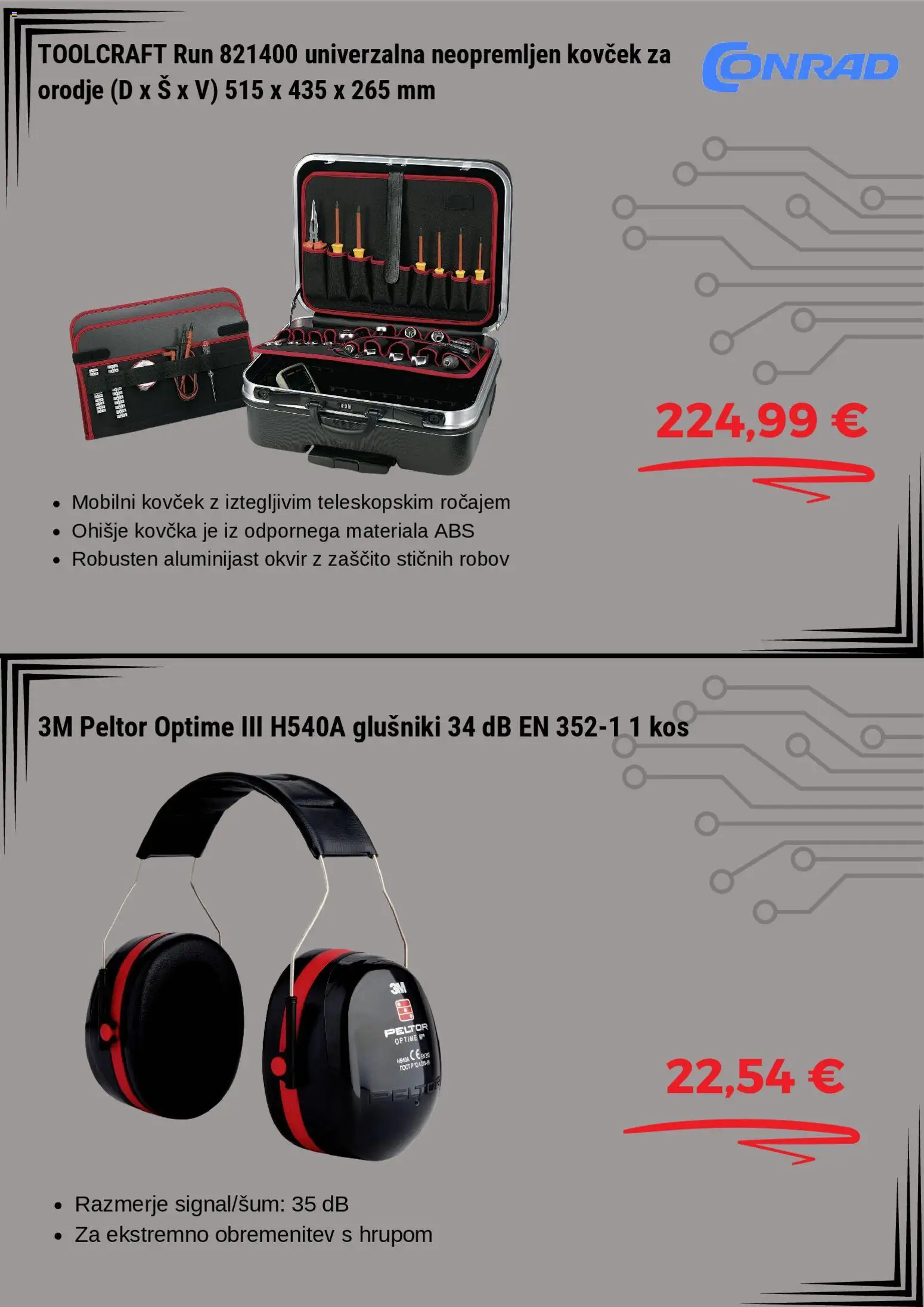 Novi Conrad katalog ponudbe – veljaven od 24.11.2025 | Stran: 5 | Izdelki: Okvir, Orodje, Kos, Kovcek