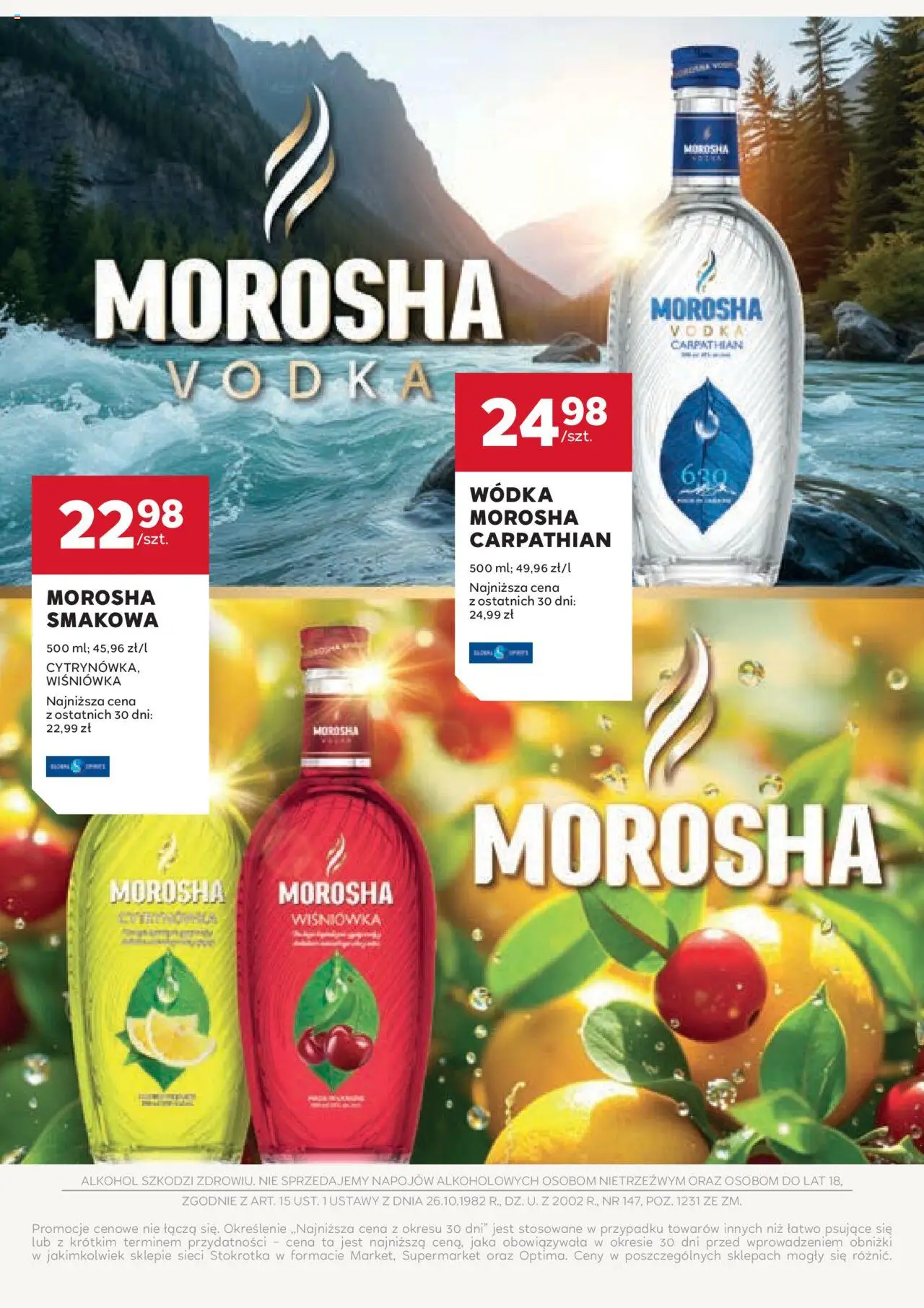 Stokrotka Gazetka - Oferta alkoholowa od 11.09.2025 | Strona: 4 | Produkty: Stokrotka, Vodka, Alkohol, Wódka