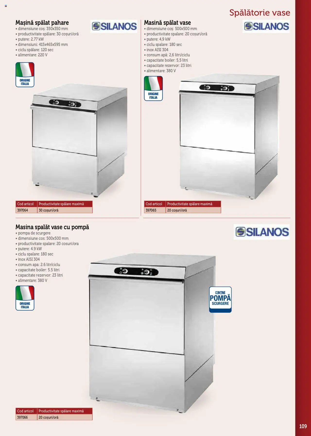 Noul catalog Metro – valabil de la 17.09.2025 | Pagină: 109 | Produse: Boiler, Pahare, Coș, Apă