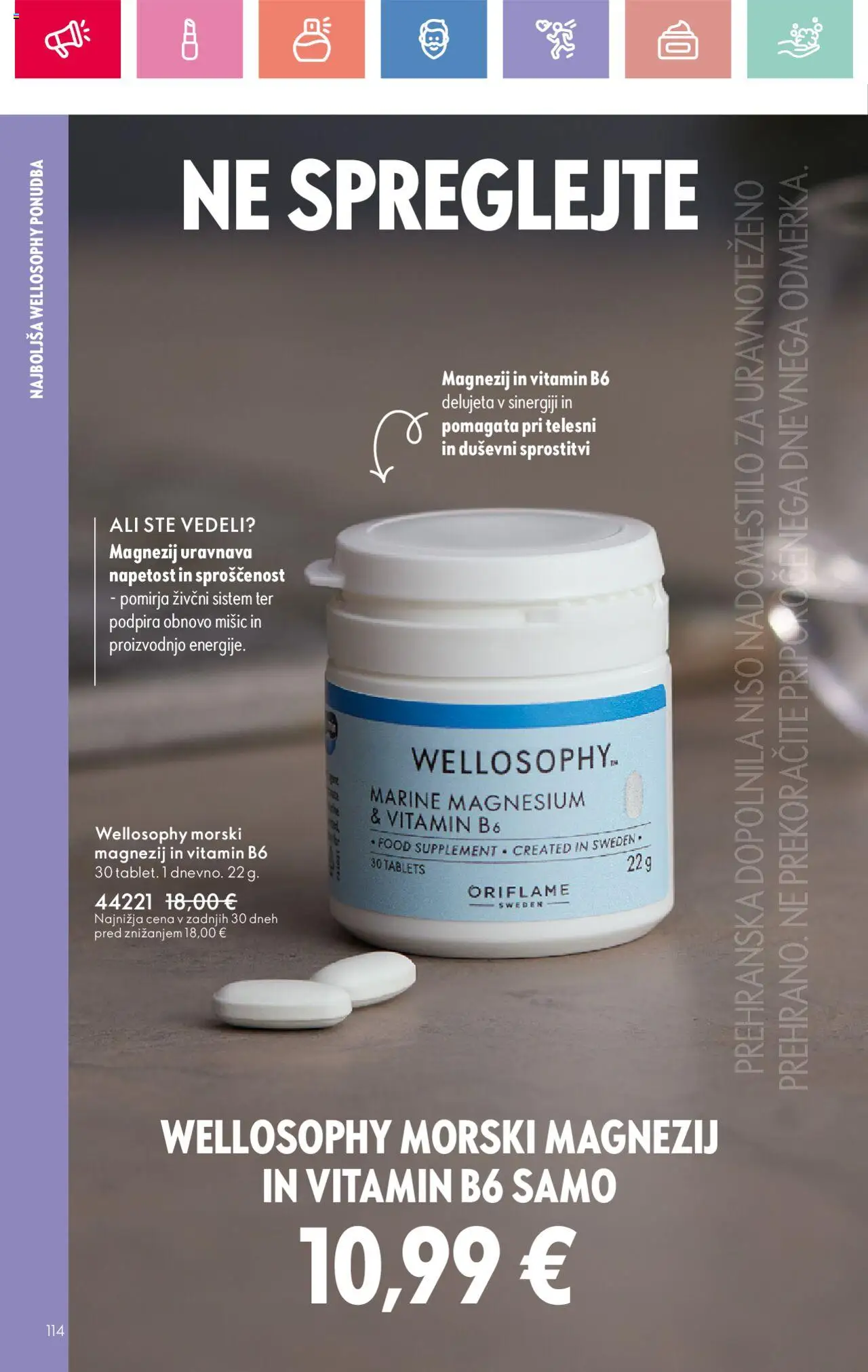 Oriflame katalog 12 │ velja od 24.08.2025 | Stran: 114 | Izdelki: Prehranska dopolnila