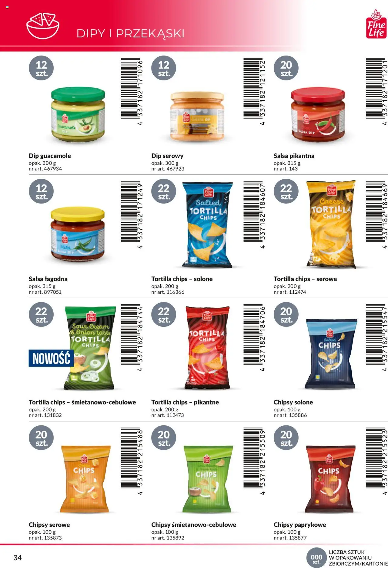 Makro Gazetka - Katalog marek własnych dla właścicieli sklepów od 18.04.2024 | Strona: 34 | Produkty: Chipsy