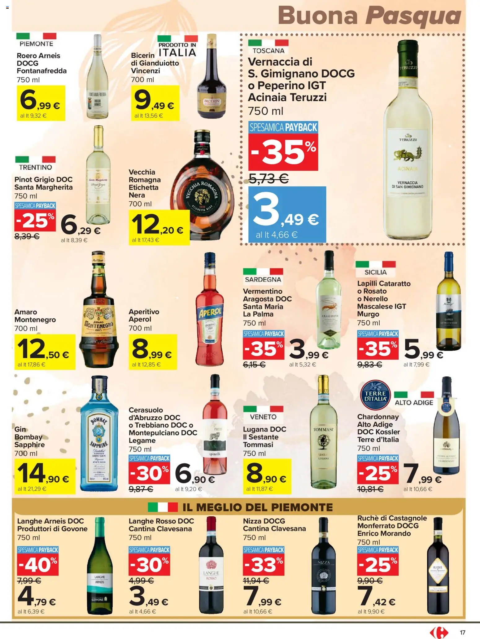Volantino Carrefour del 24.03.2026 | Pagina: 17 | Prodotti: Aperol, Amaro, Aperitivo