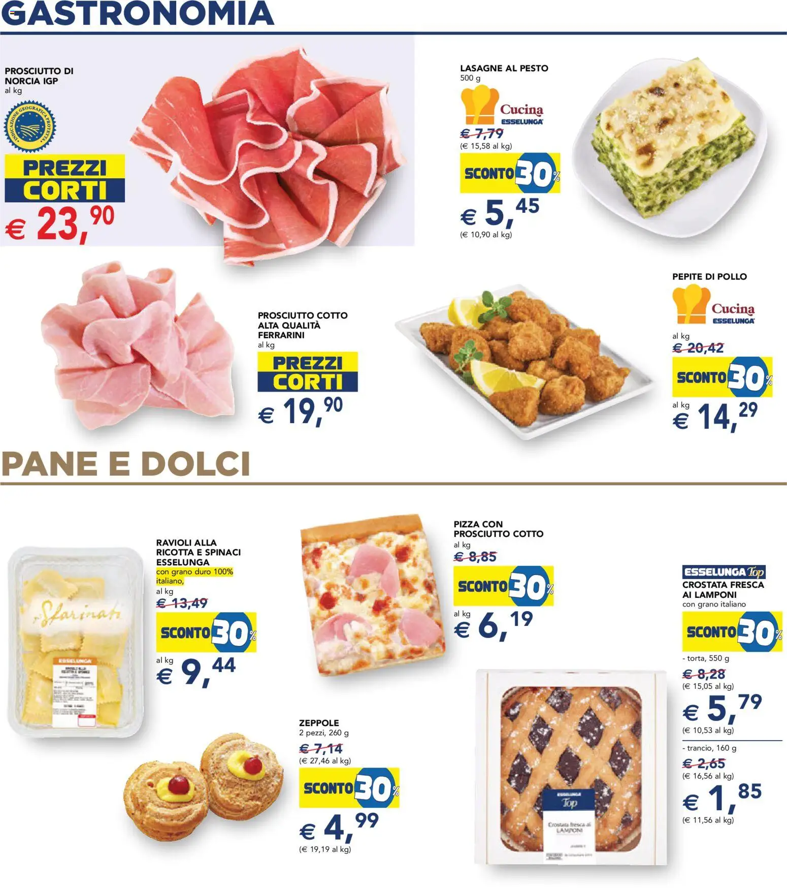 Volantino Esselunga S del 26.02.2026 | Pagina: 19 | Prodotti: Pane, Pollo, Spinaci, Pesto