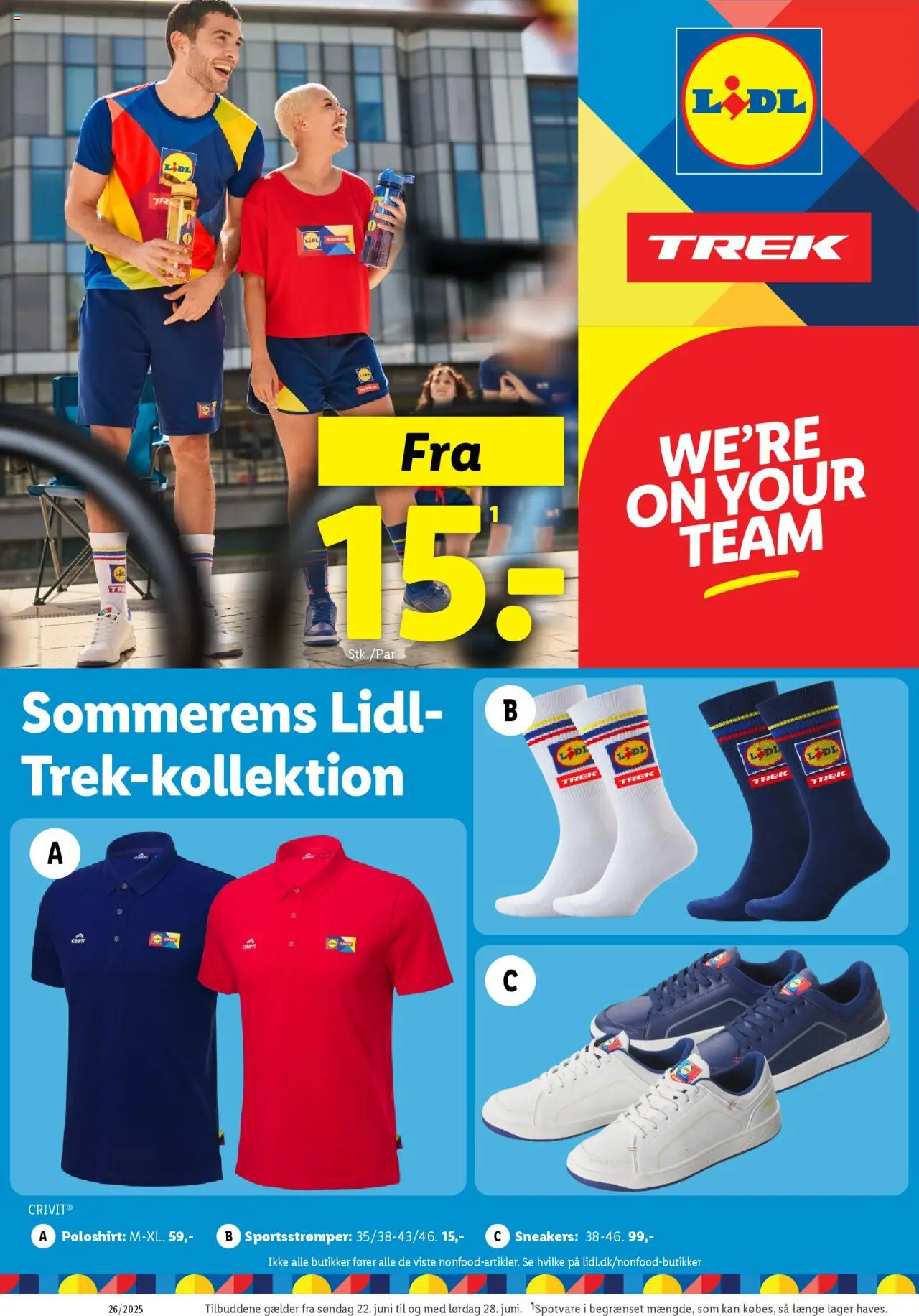 Lidl Tilbudsavis gyldig fra 26.06.2025 | Side: 33 | Produkter: Sneakers, Søm, Polo Shirt