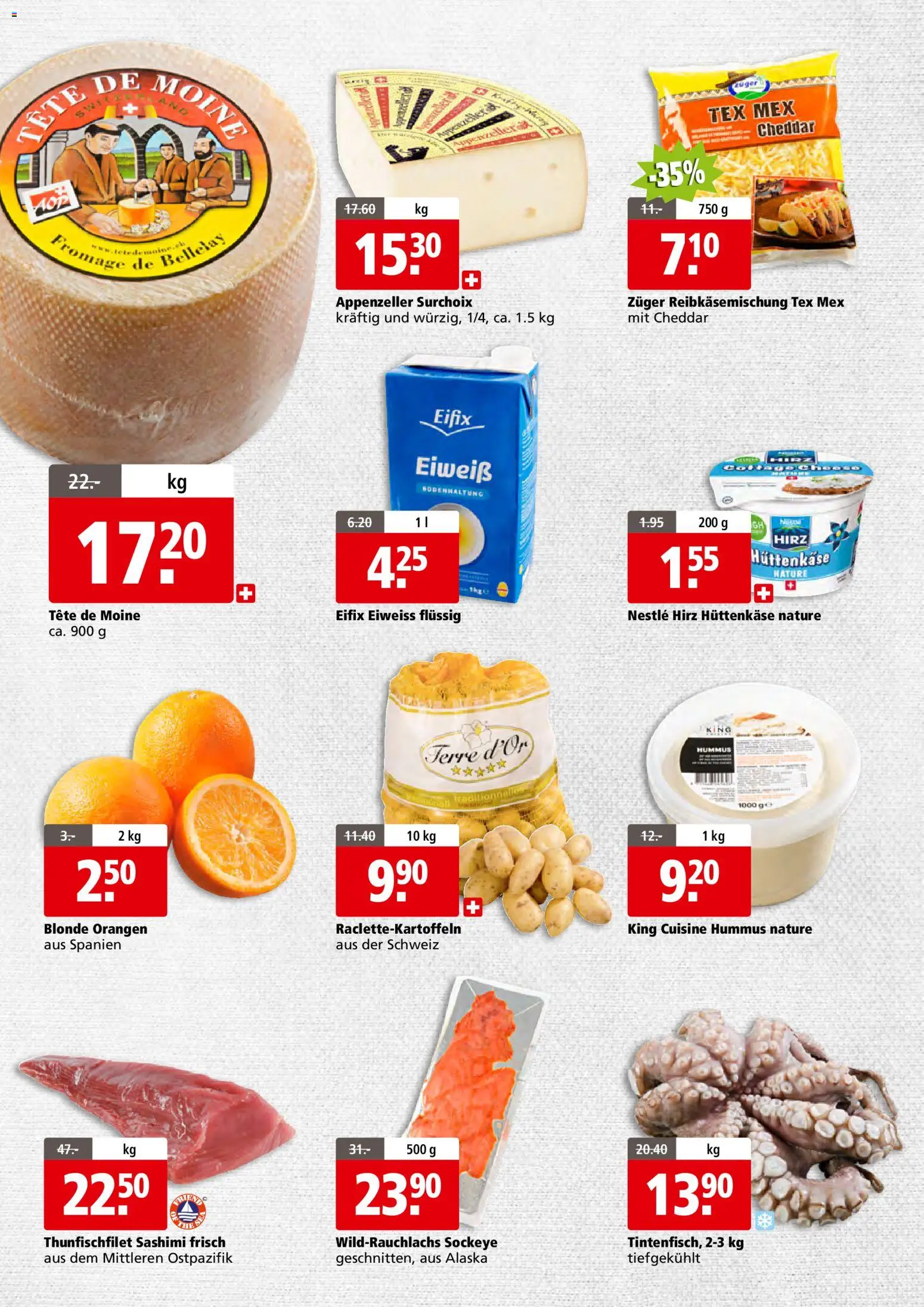 Aligro Aktionen Businesskunden - Schlieren, Gossau SG, Frauenfeld, Rapperswil-Jona, Sargans, Bern, Brüttisellen, Pratteln, Emmen, Spreitenbach – gültig ab 19.01.2026 | Seite: 2 | Produkte: Orangen, Hüttenkäse