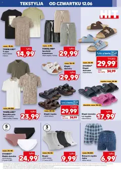 Kaufland gazetka - Mega okazje od 12.06.2025 | Strona: 9 | Produkty: Karta, Spodenki, Klapki damskie, Tekstylia