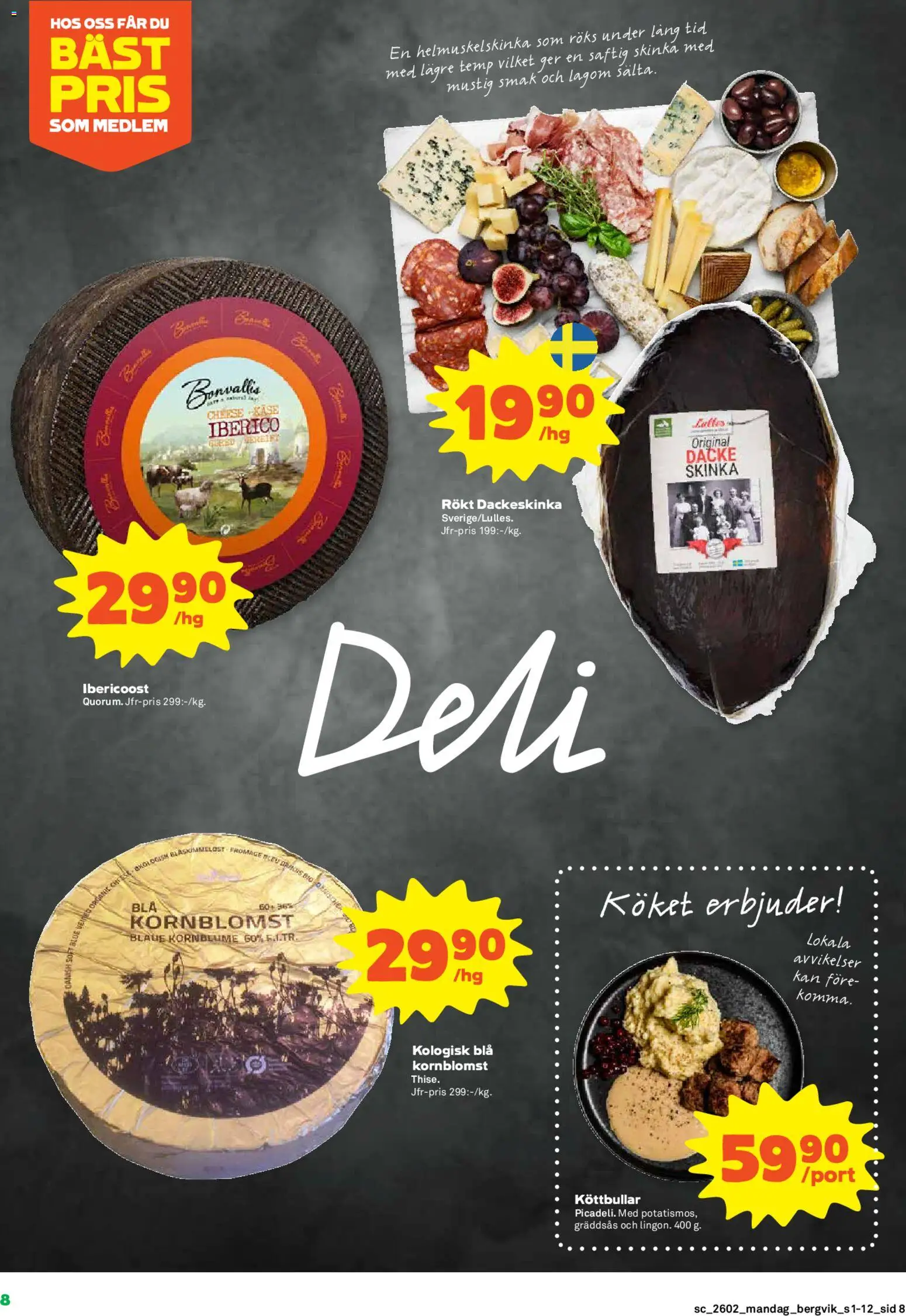 Stora Coop reklamblad aktuell från 05.01.2026 | Sida: 8 | Produkter: Köttbullar, Skinka