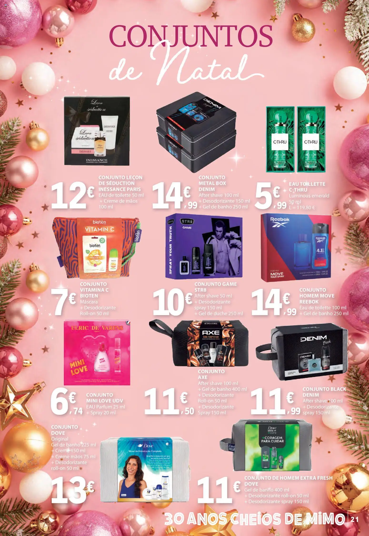 E.Leclerc folheto │ válido de 06.11.2025 | Página: 21 | Produtos: Eau de toilette, Gel de banho, Desodorizante, Creme