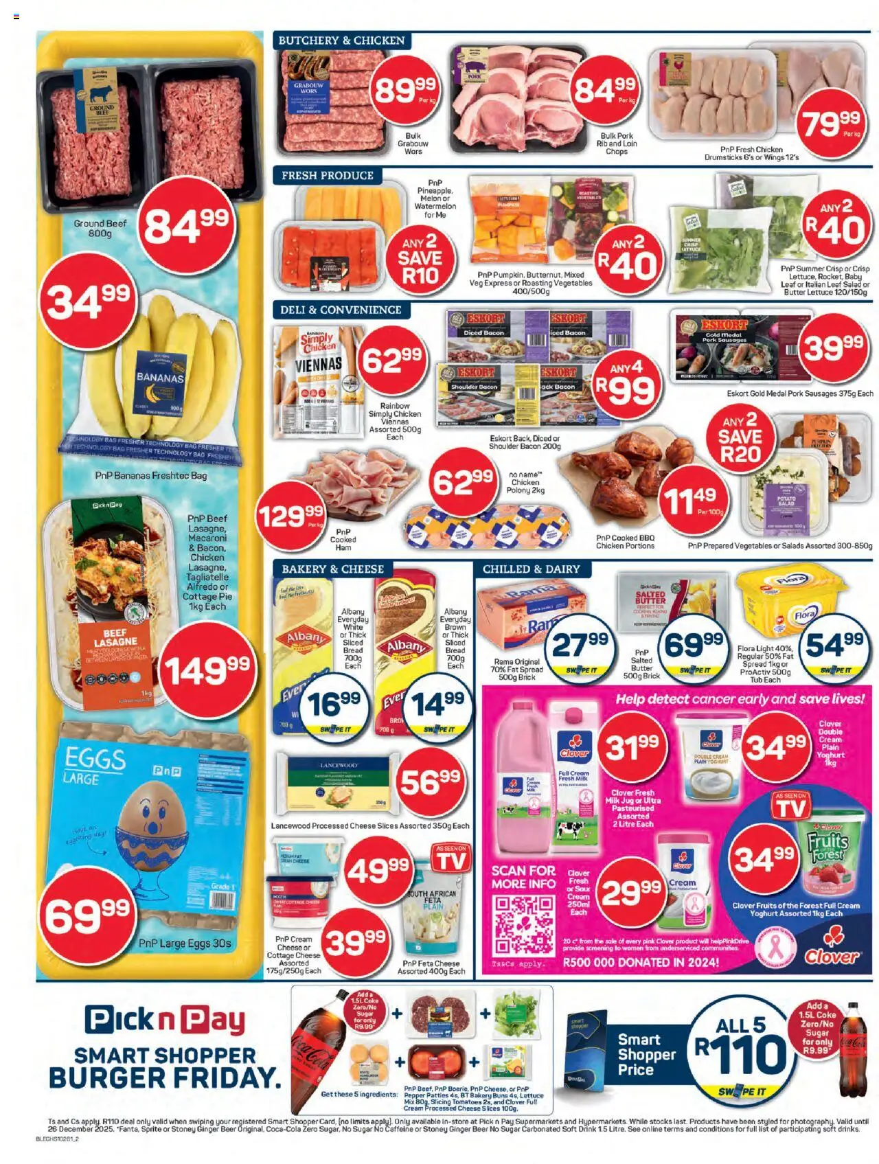 New Pick n Pay catalogue – valid from 07.10.2025 | Page: 2 | Products: Milk, Cream, Fat spread, Sugar