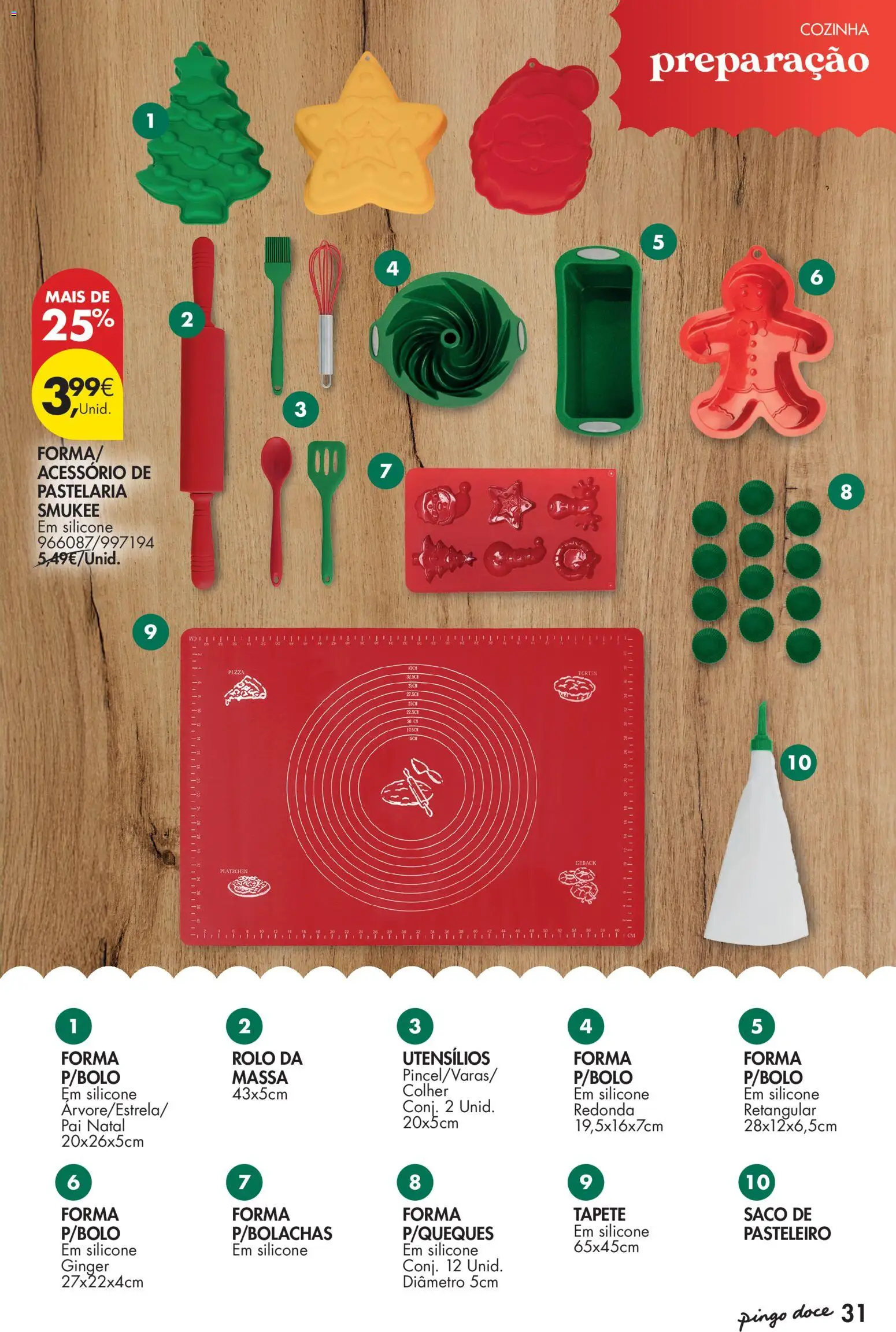 Pingo Doce - Natal │ válido de 11.11.2025 | Página: 31 | Produtos: Tapete, Pizza, Massa