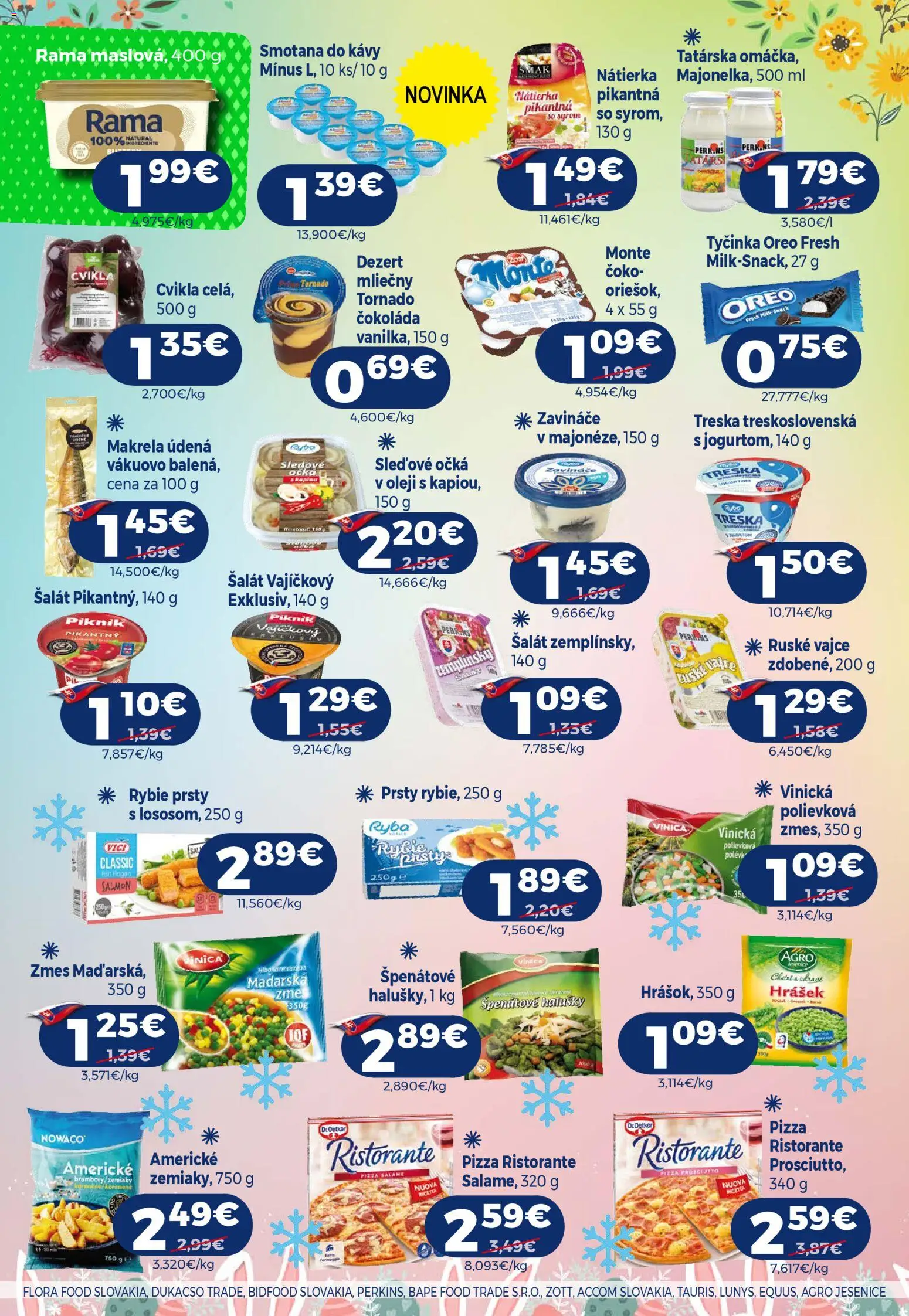 Nové Milk Agro akcie – leták je platný od 18.03.2026 | Strana: 6 | Produkty: Pizza, Čokoláda, Cvikla, Treska