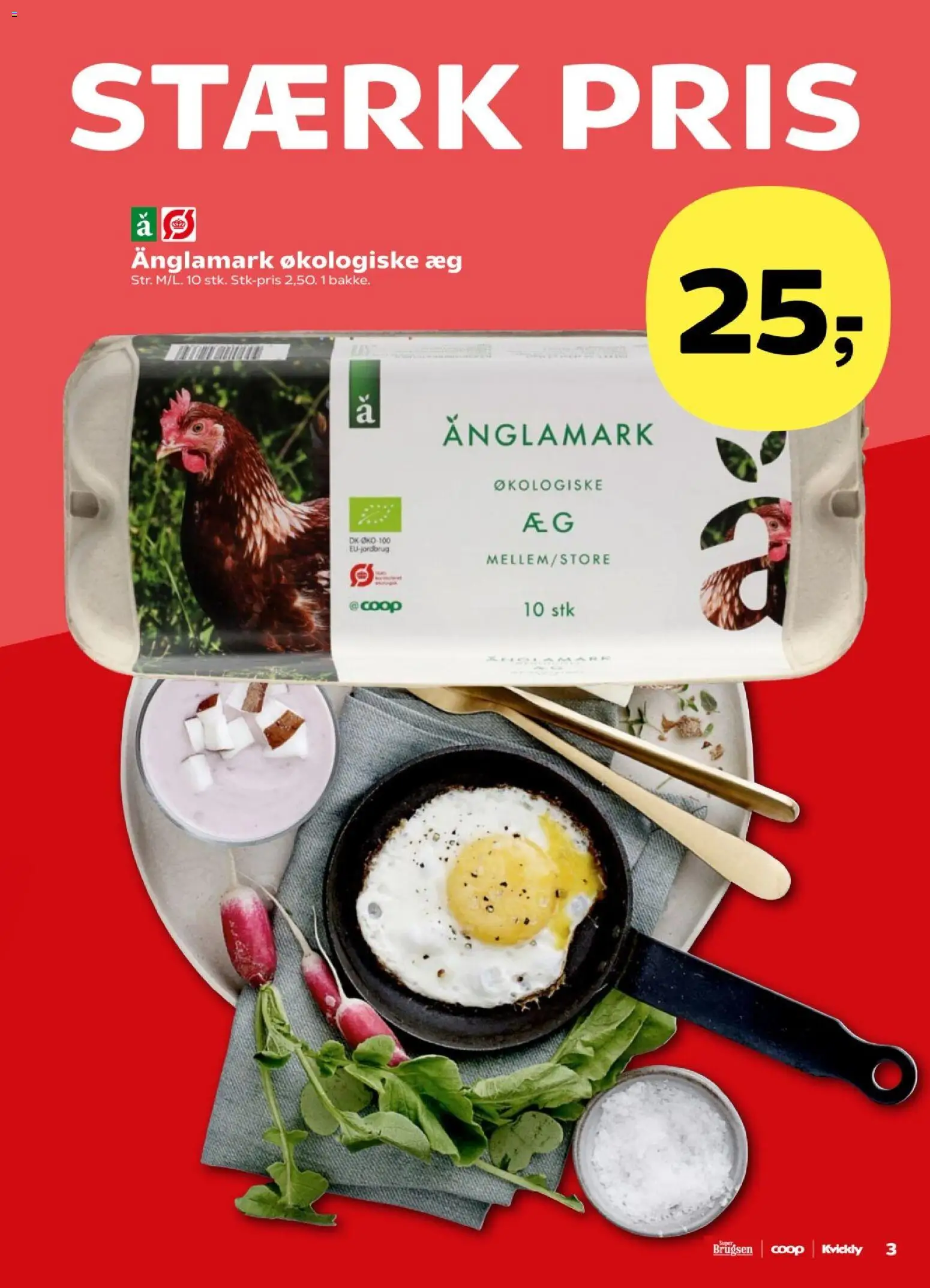 Kvickly tilbudsavis – gyldig fra 24.10.2025 | Side: 3 | Produkter: Æg